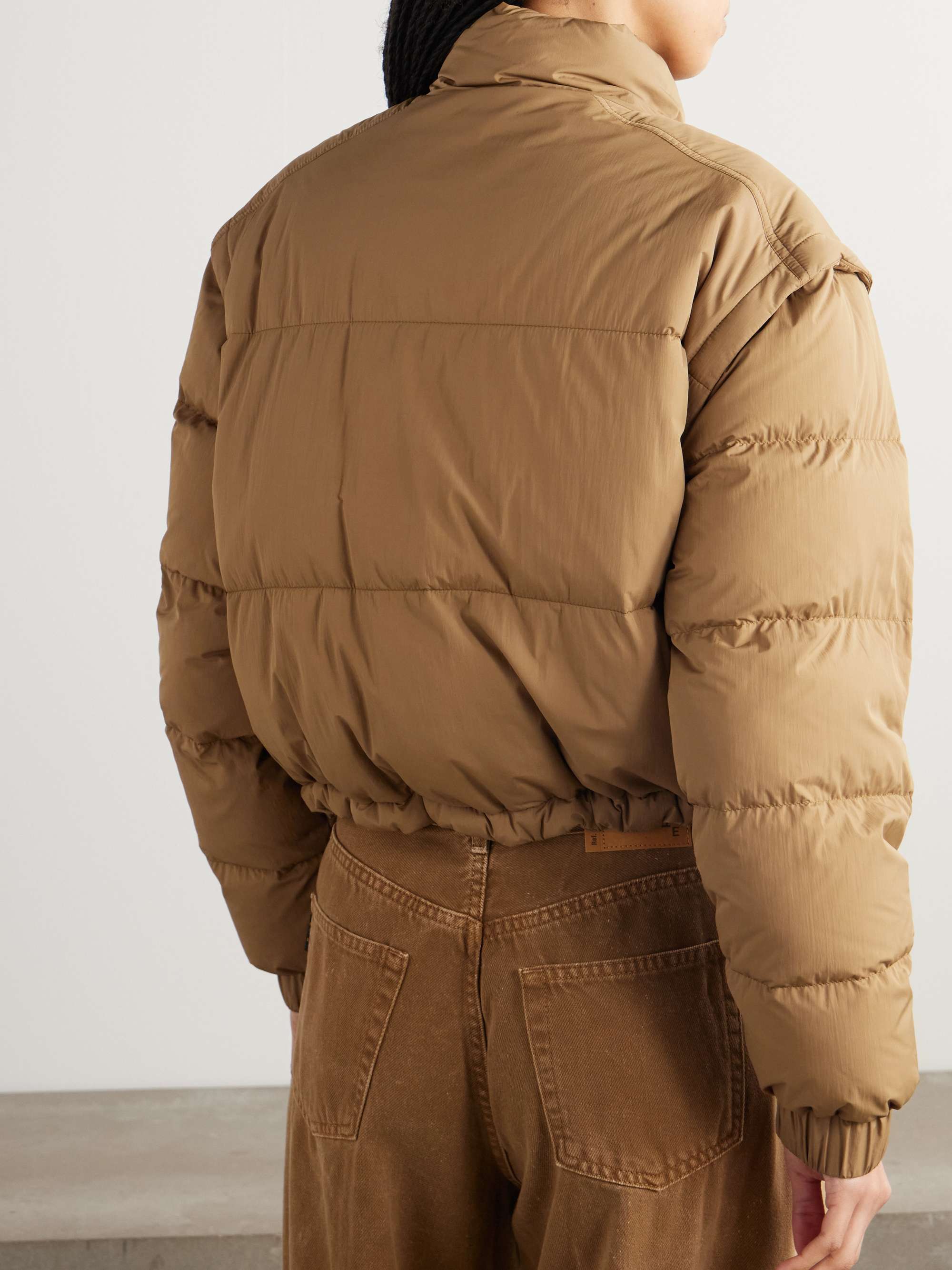 Selle cropped quilted-shell down jacket view