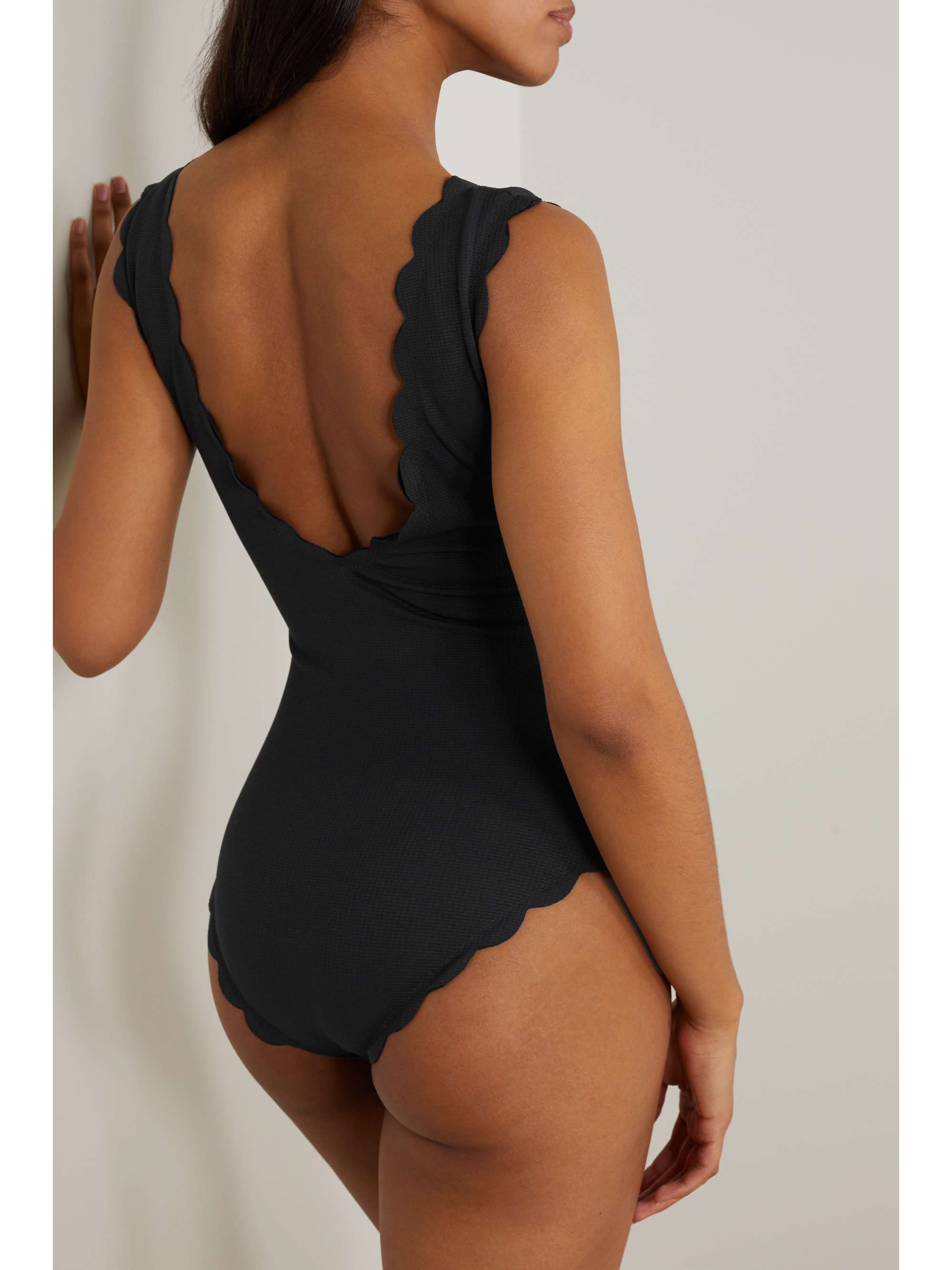 Charleston scalloped seersucker swimsuit view