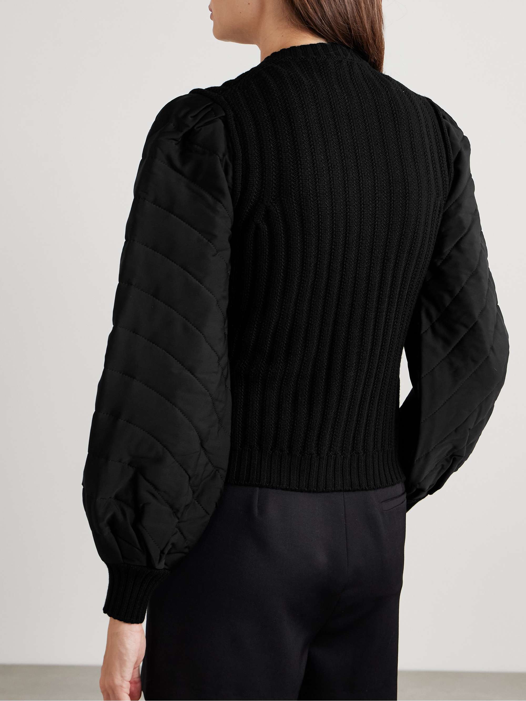 Torre ribbed wool and padded quilted silk jacket view