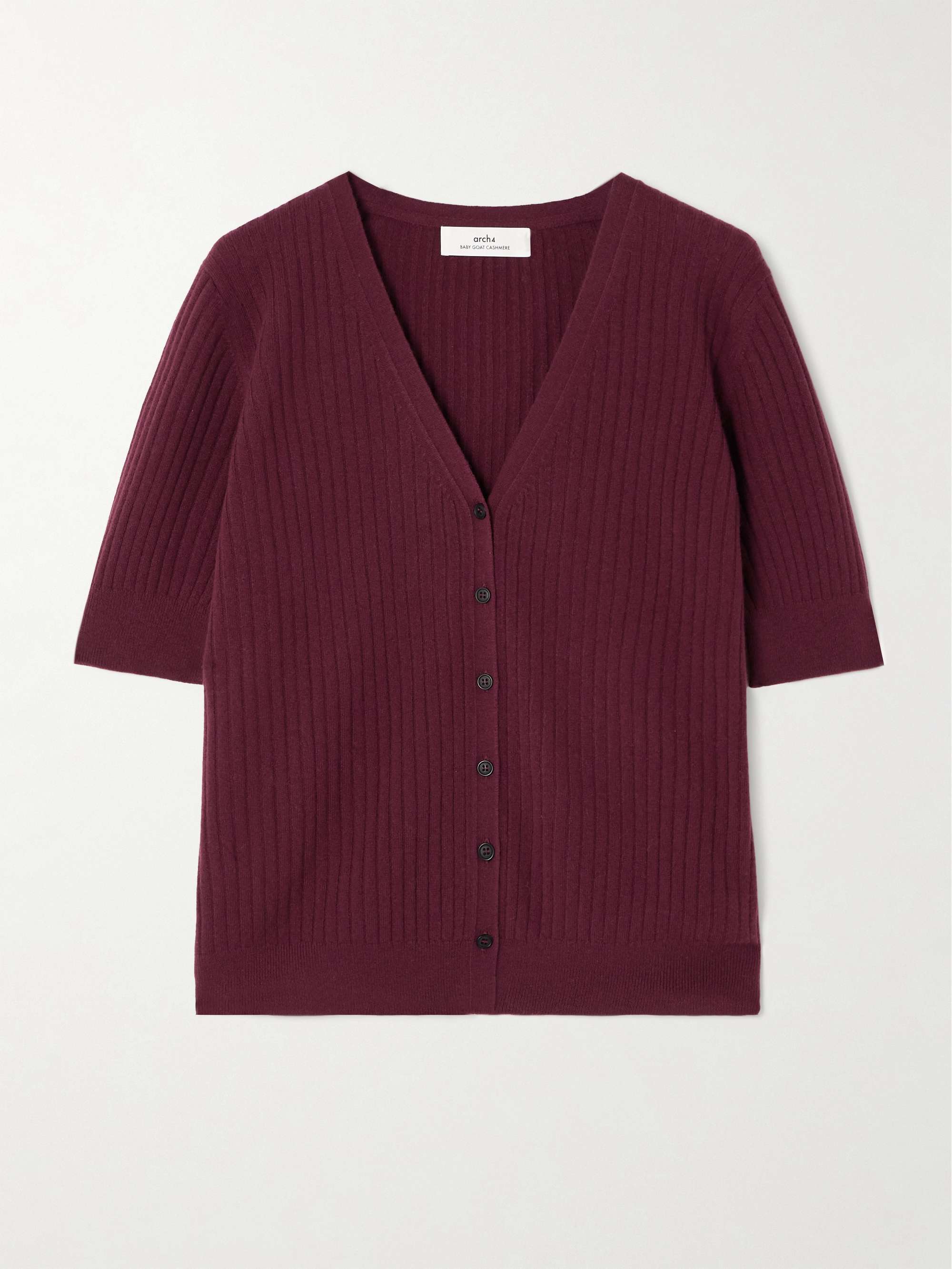 Katya ribbed cashmere cardigan view
