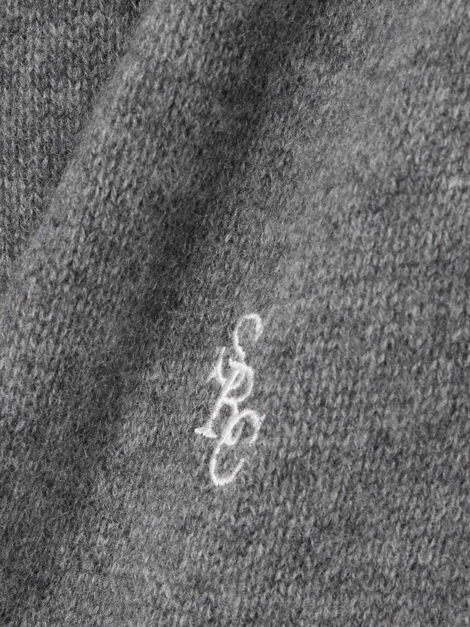 Ivy League cashmere and wool-blend wide-leg pants view
