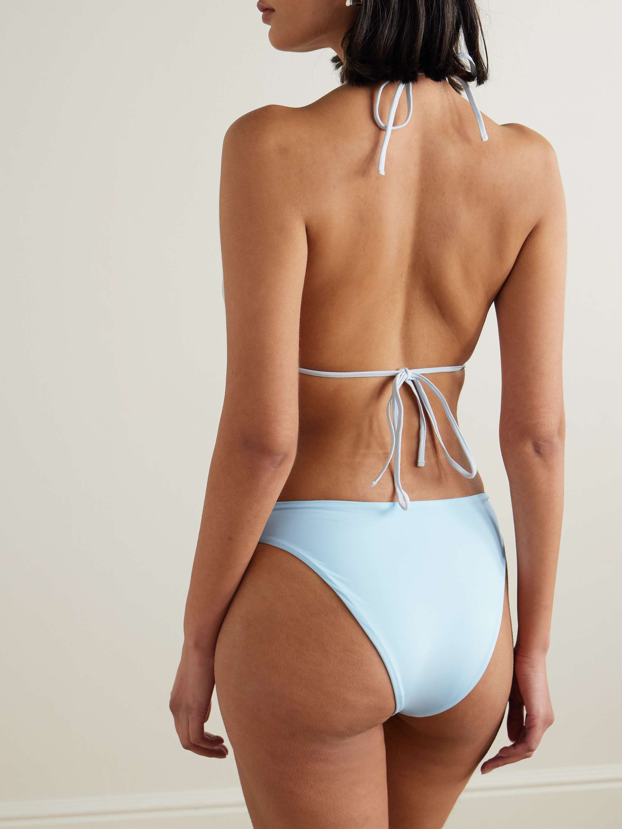 Malanga appliquéd triangle bikini view