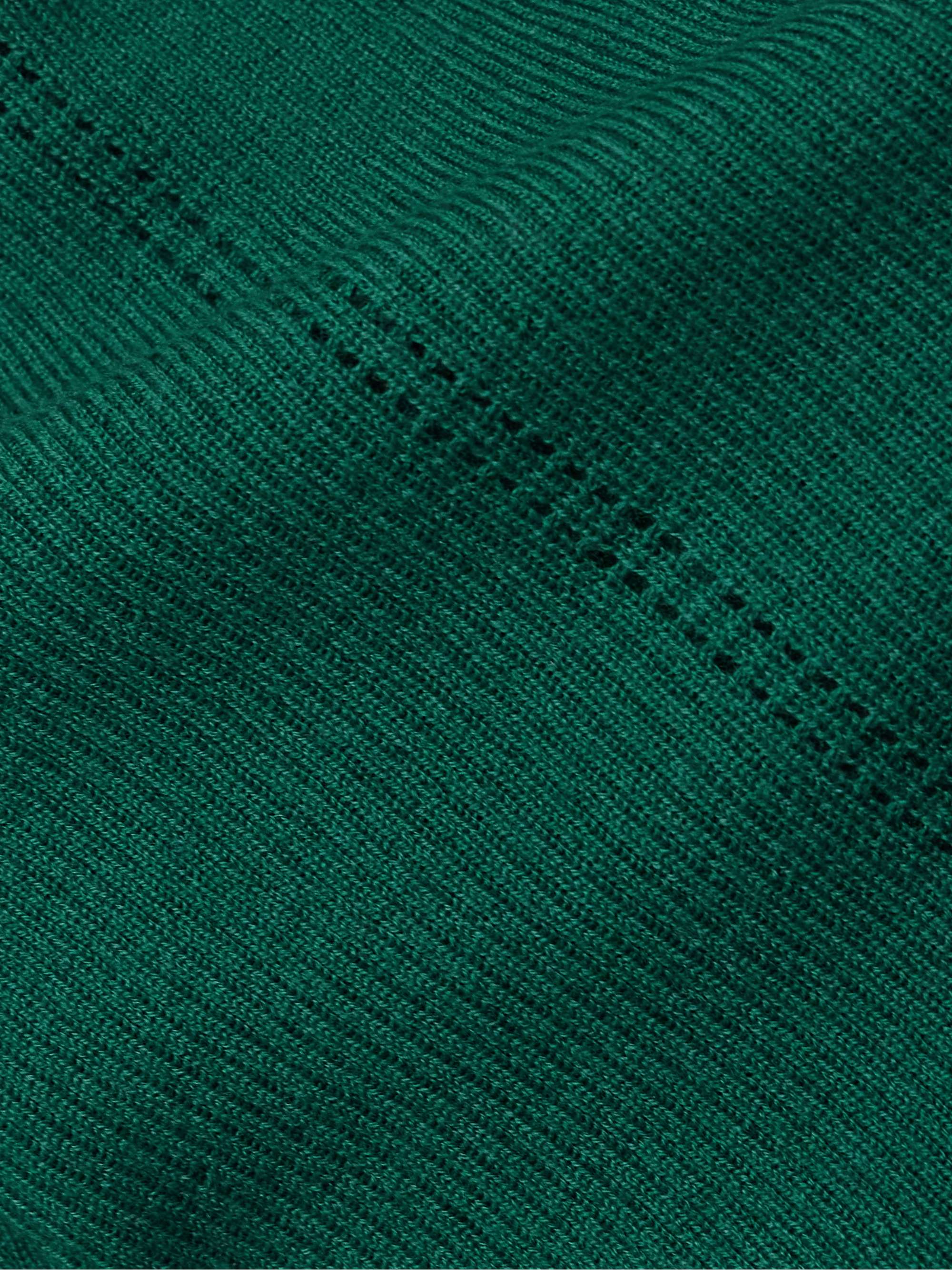 Lillian pointelle-knit wool cardigan view