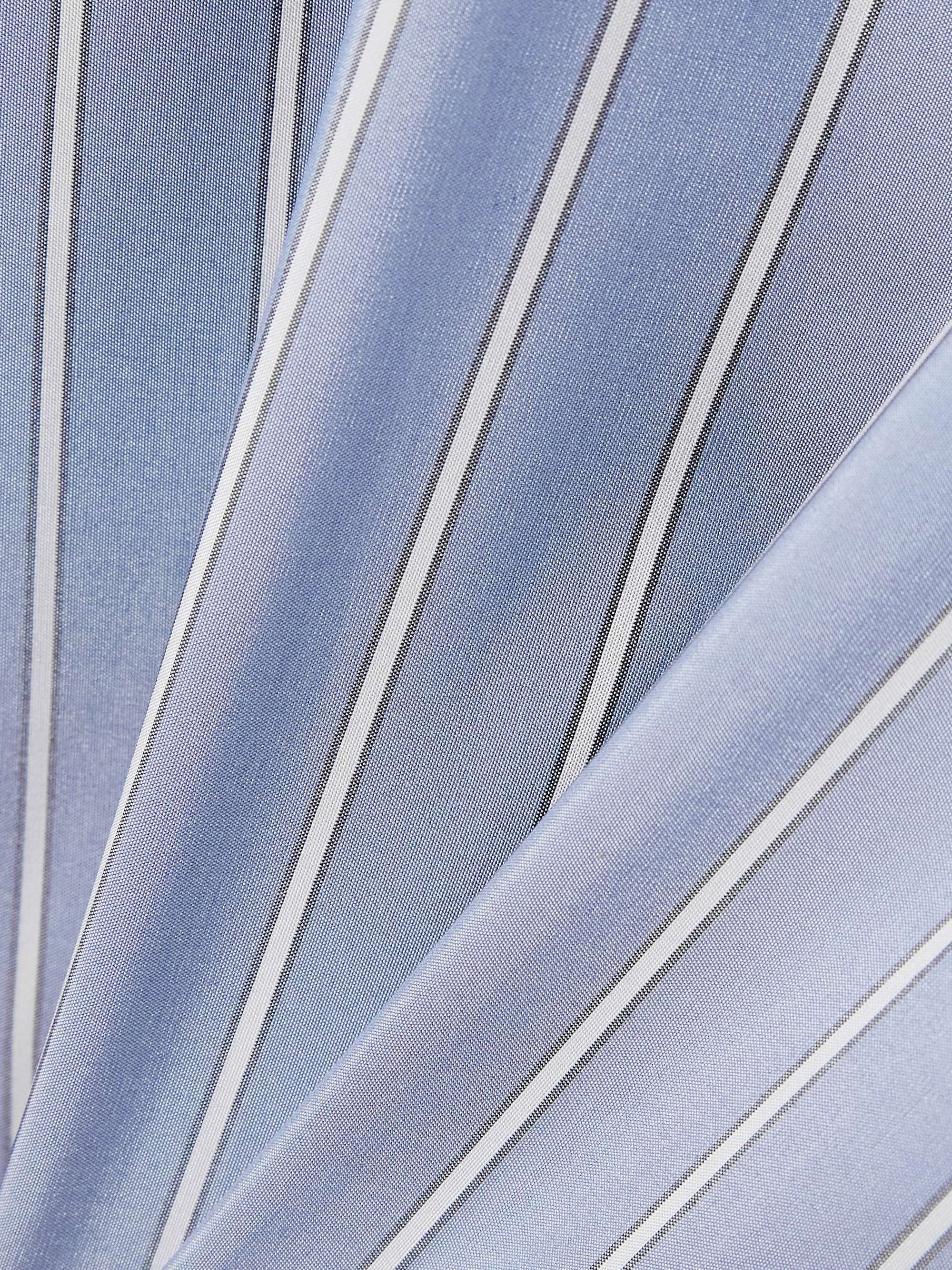Striped silk shirt view