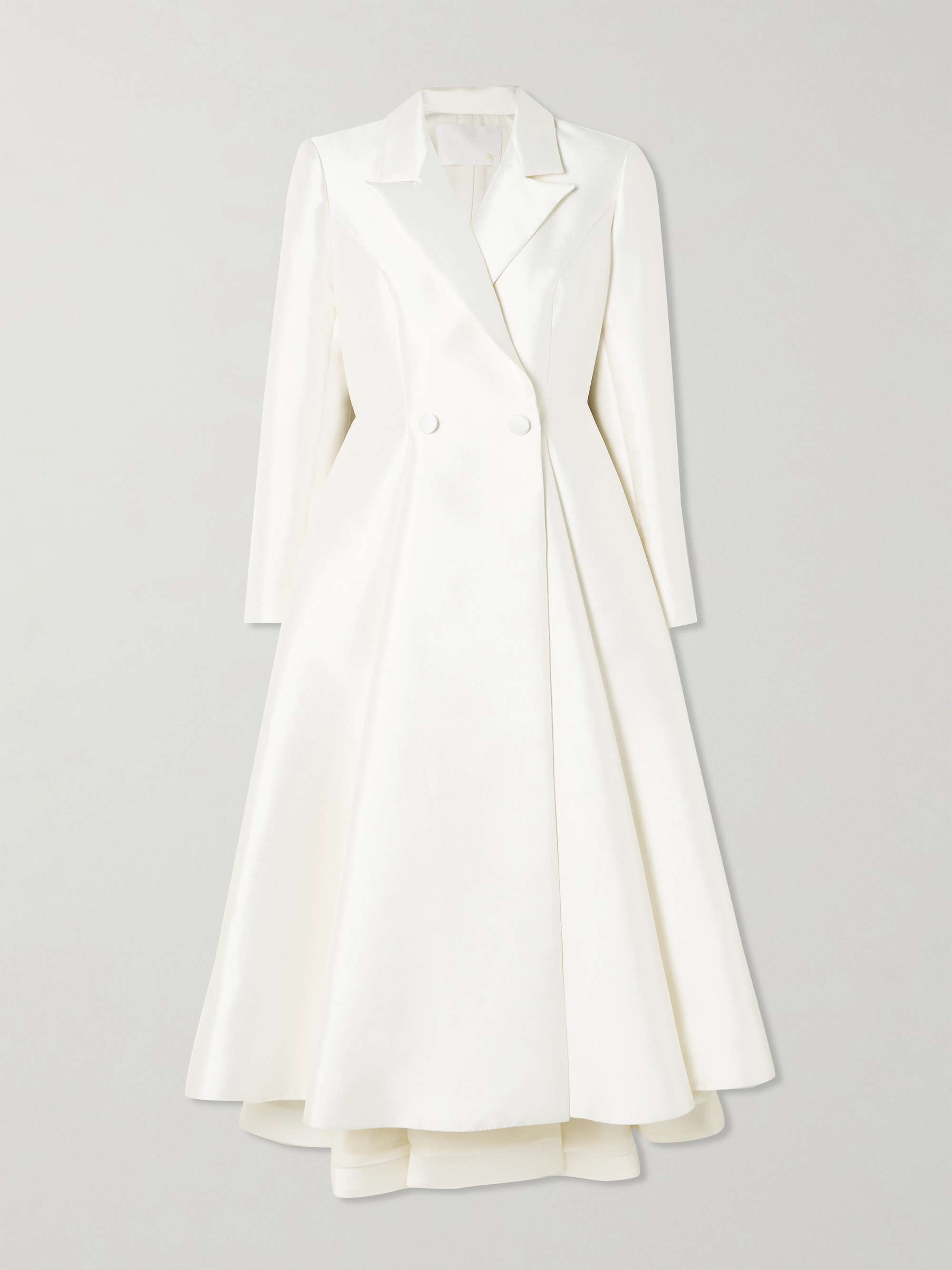Sophie double-breasted pleated mikado midi dress view