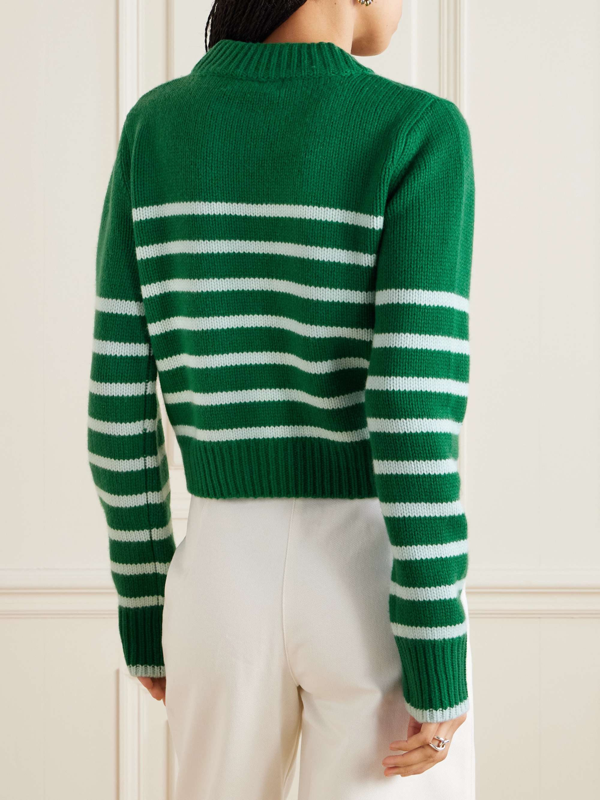 Mini Marin striped wool and cashmere-blend sweater view