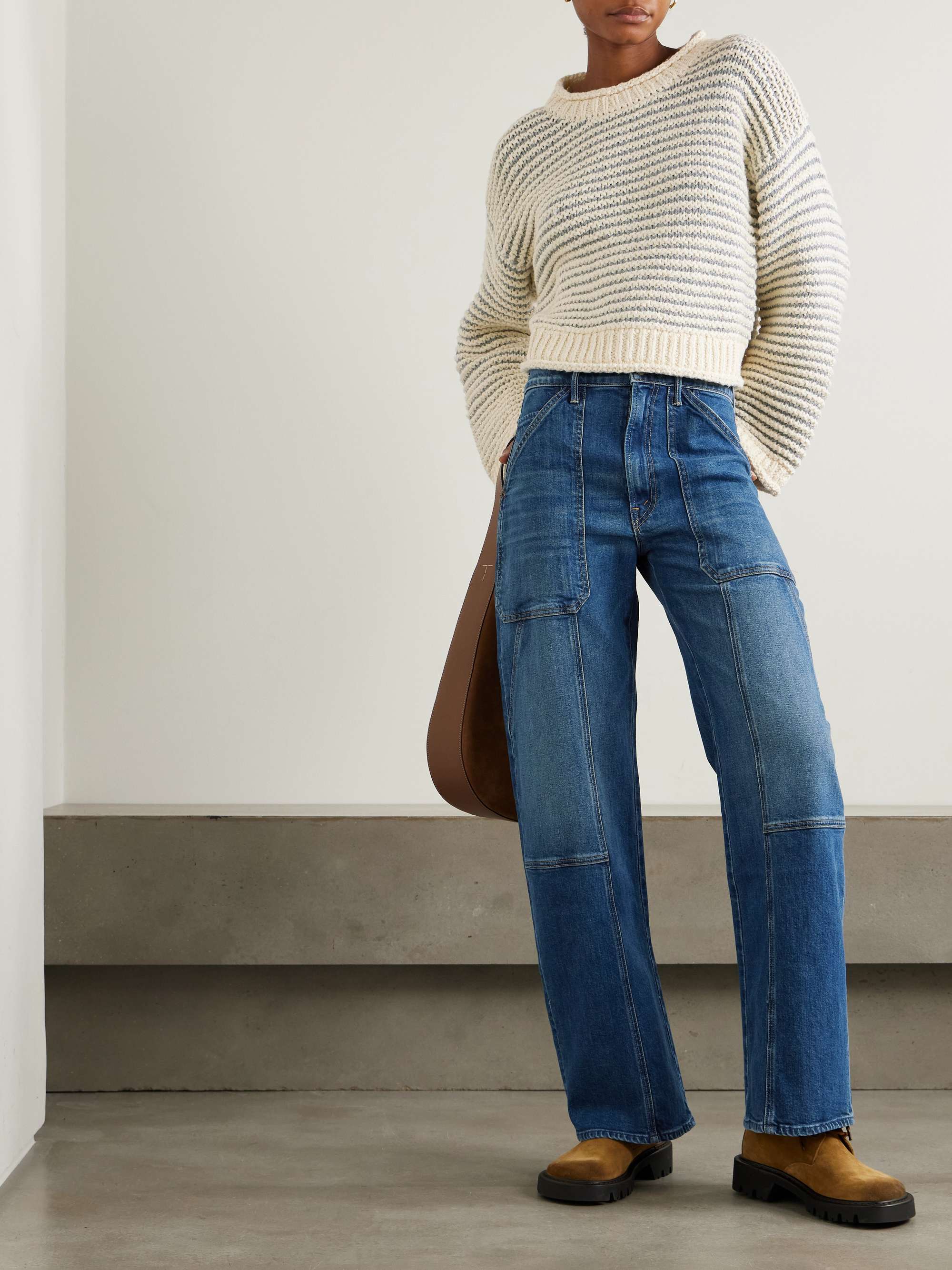 The Bell Sleeve striped cotton sweater view