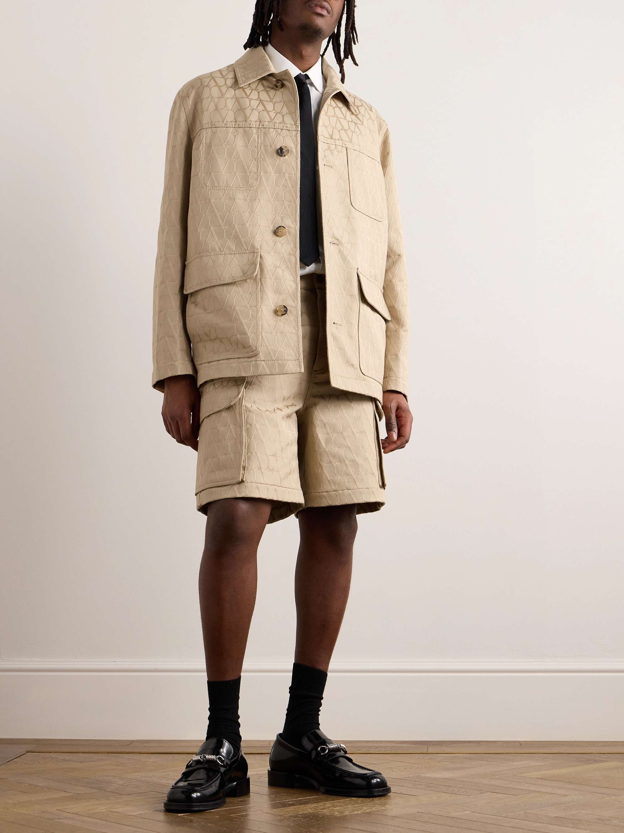 Toile Iconograph Logo-Jacquard Cotton-Blend Jacket view