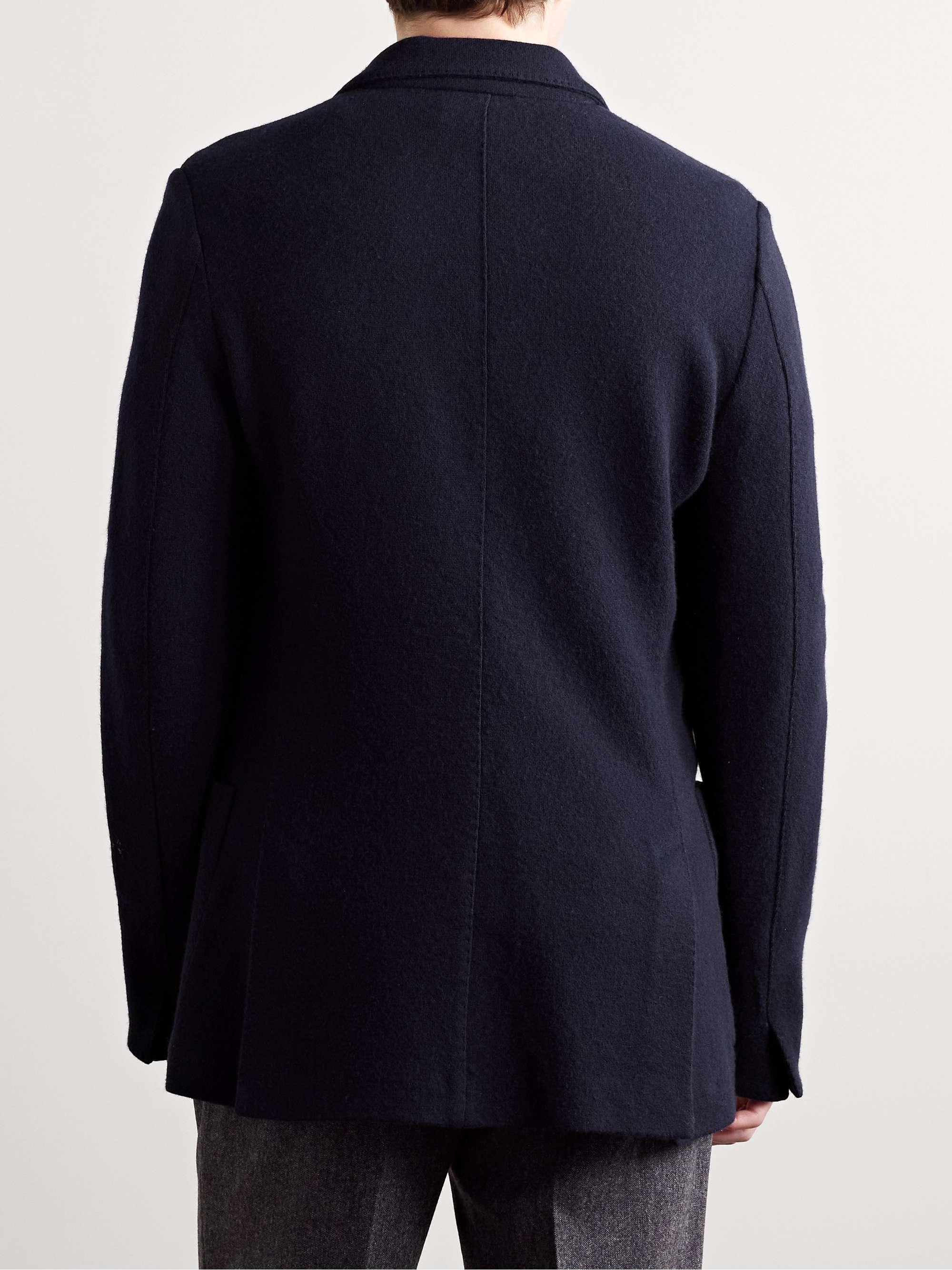 Unstructured Wool and Cashmere-Blend Blazer view