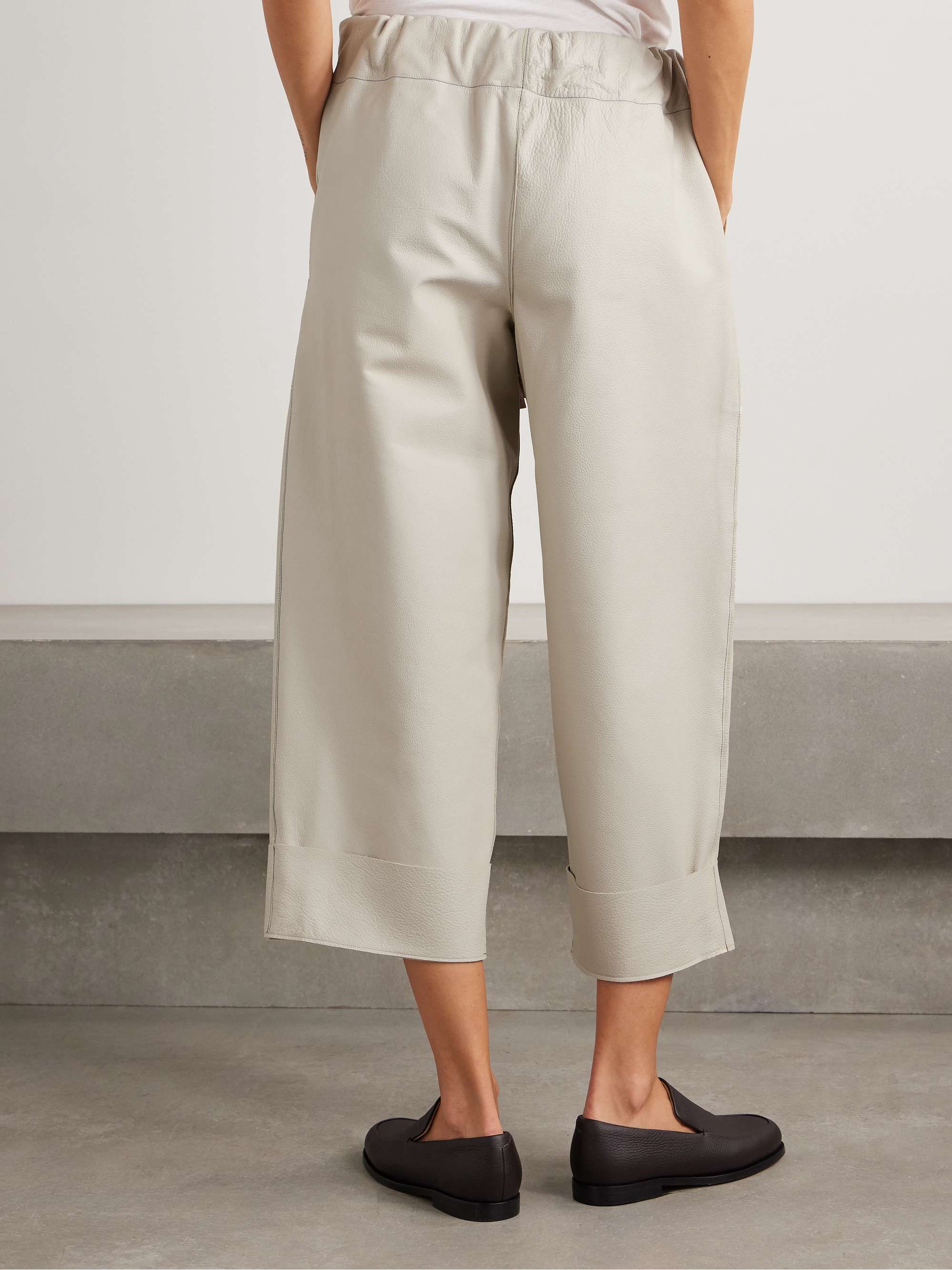 Project leather wide-leg pants view