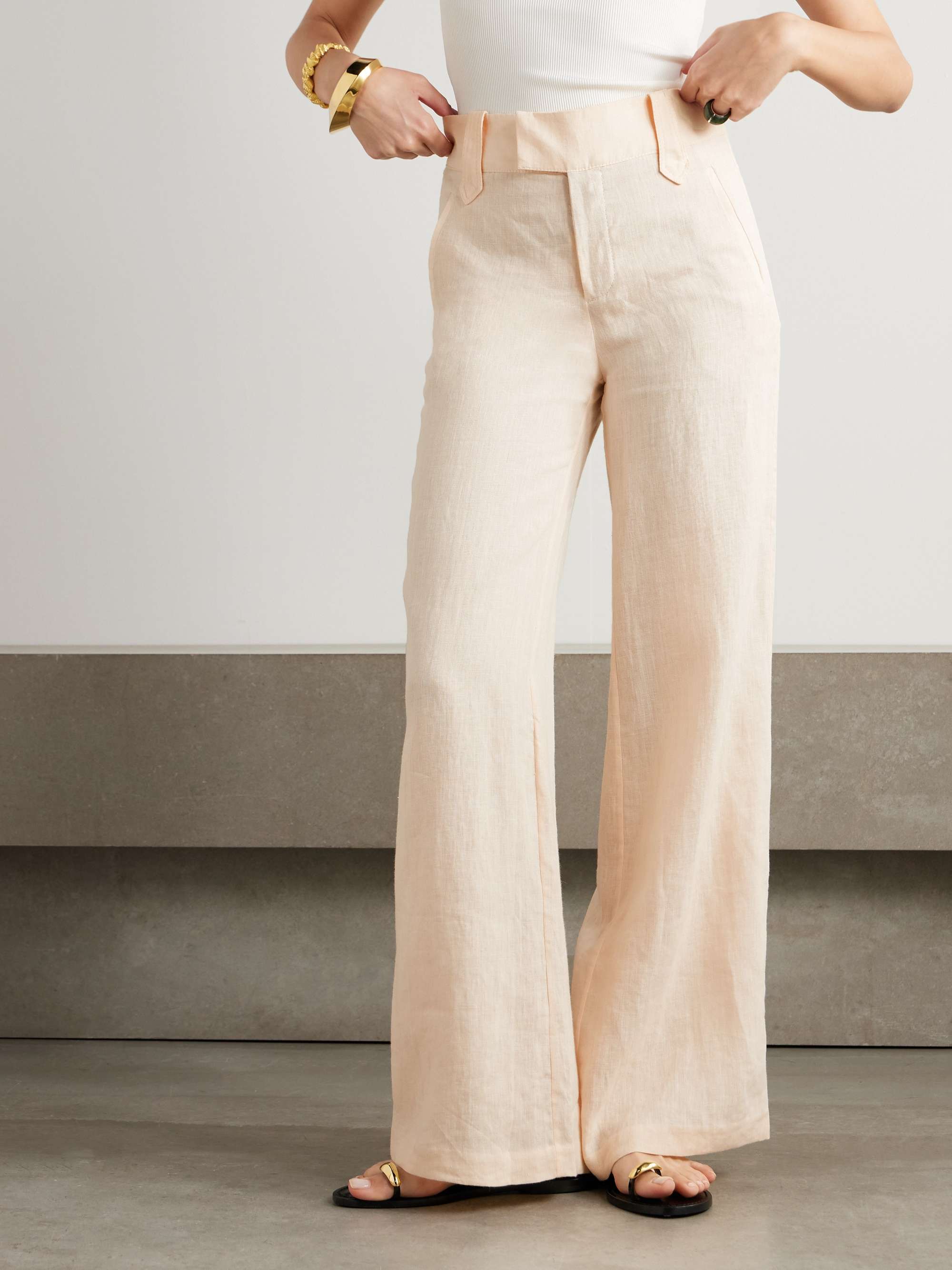 Passage Poise organic linen wide-leg pants view