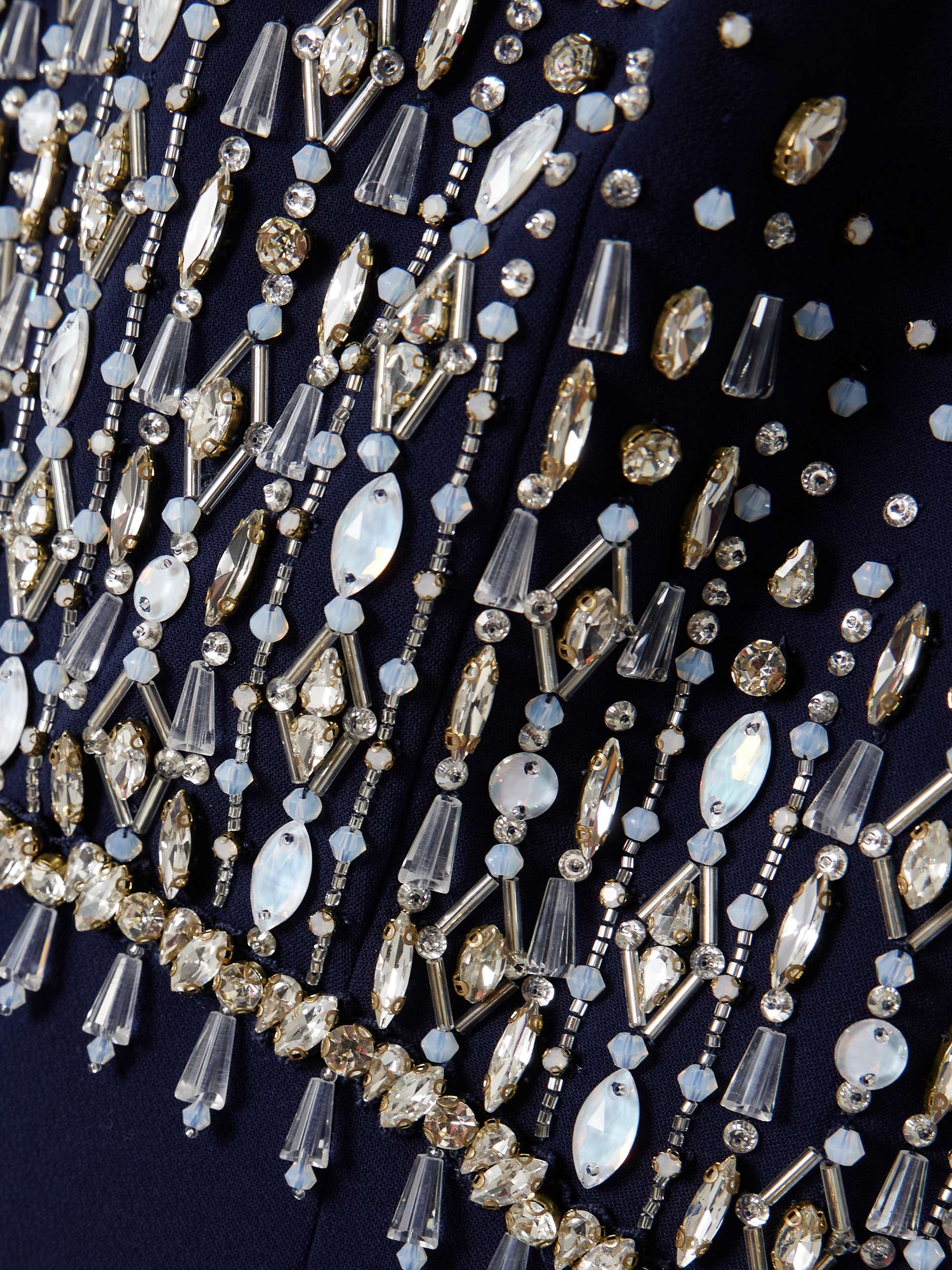 Electra embellished crepe gown view