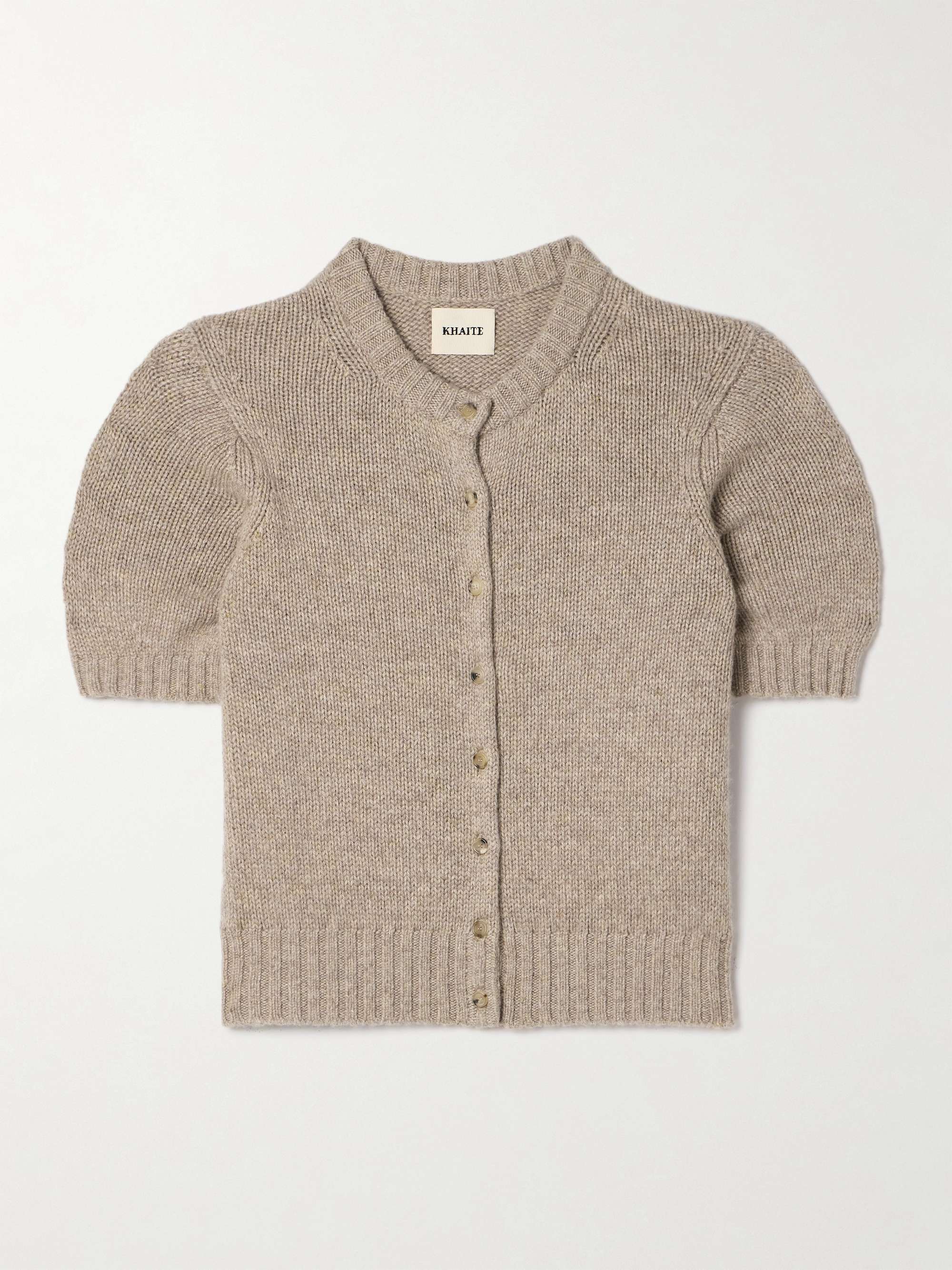 Nora cropped cashmere-blend cardigan view