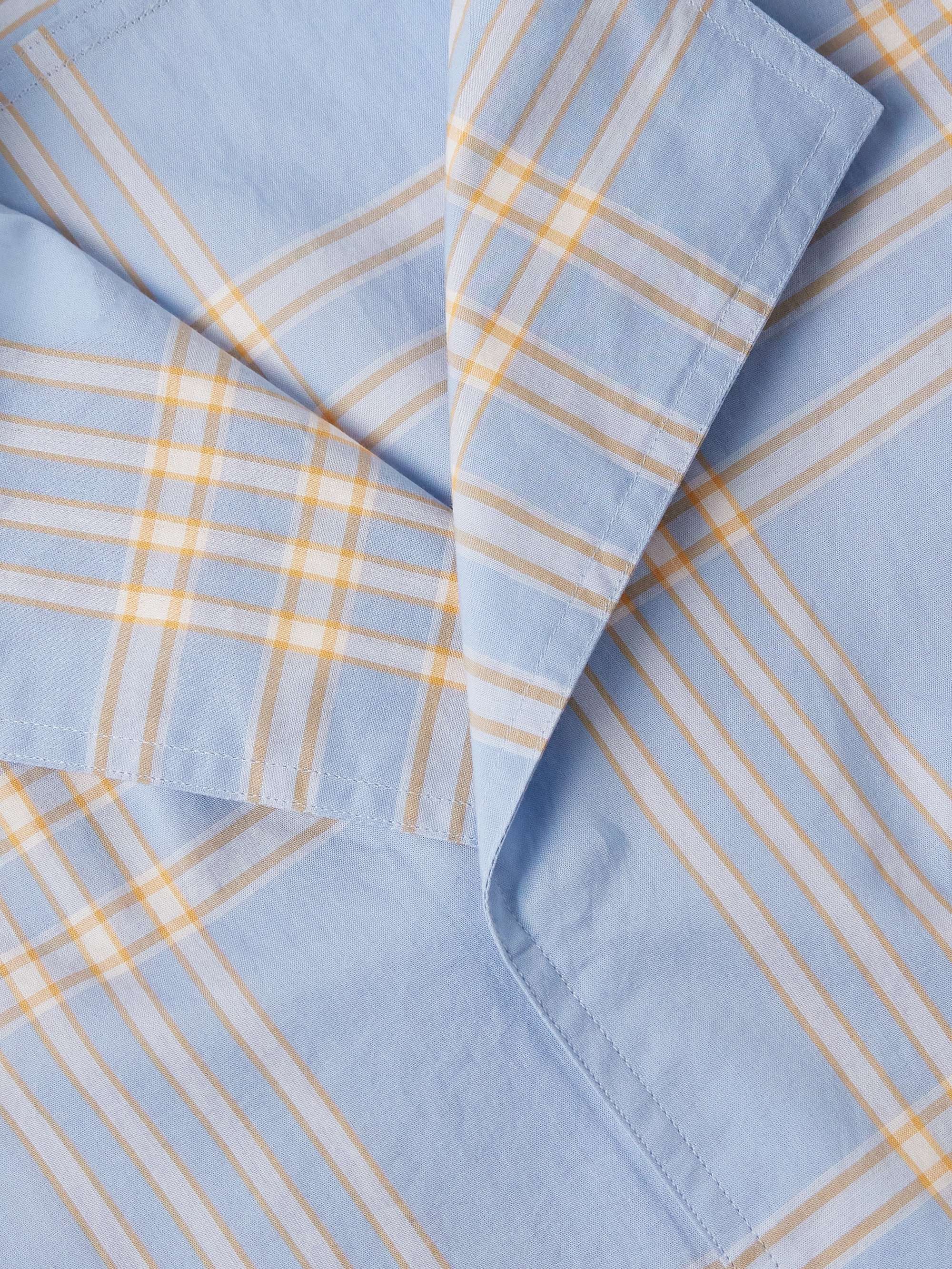 Camp-Collar Checked Cotton Shirt view