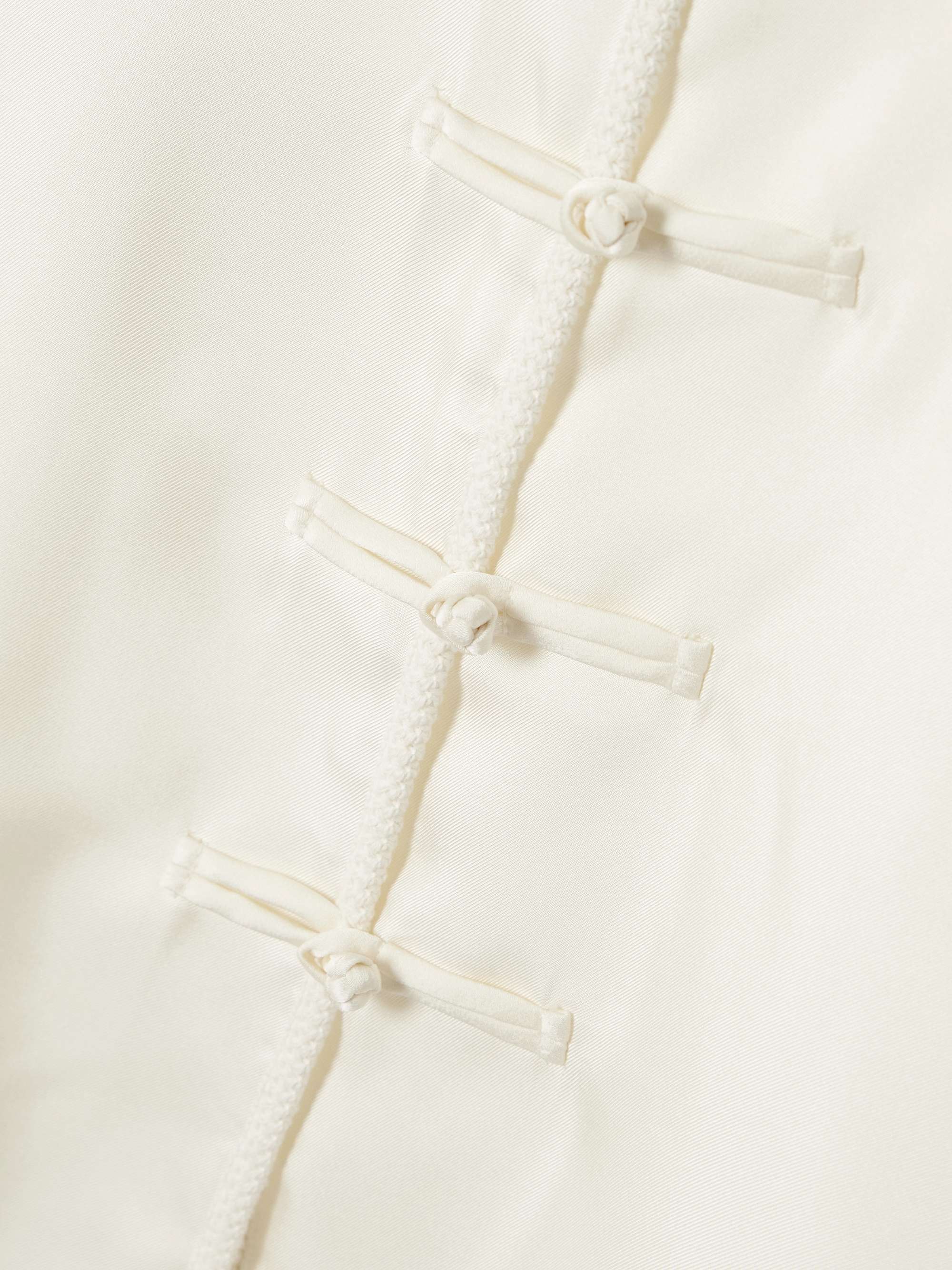 Silk-twill blouse view