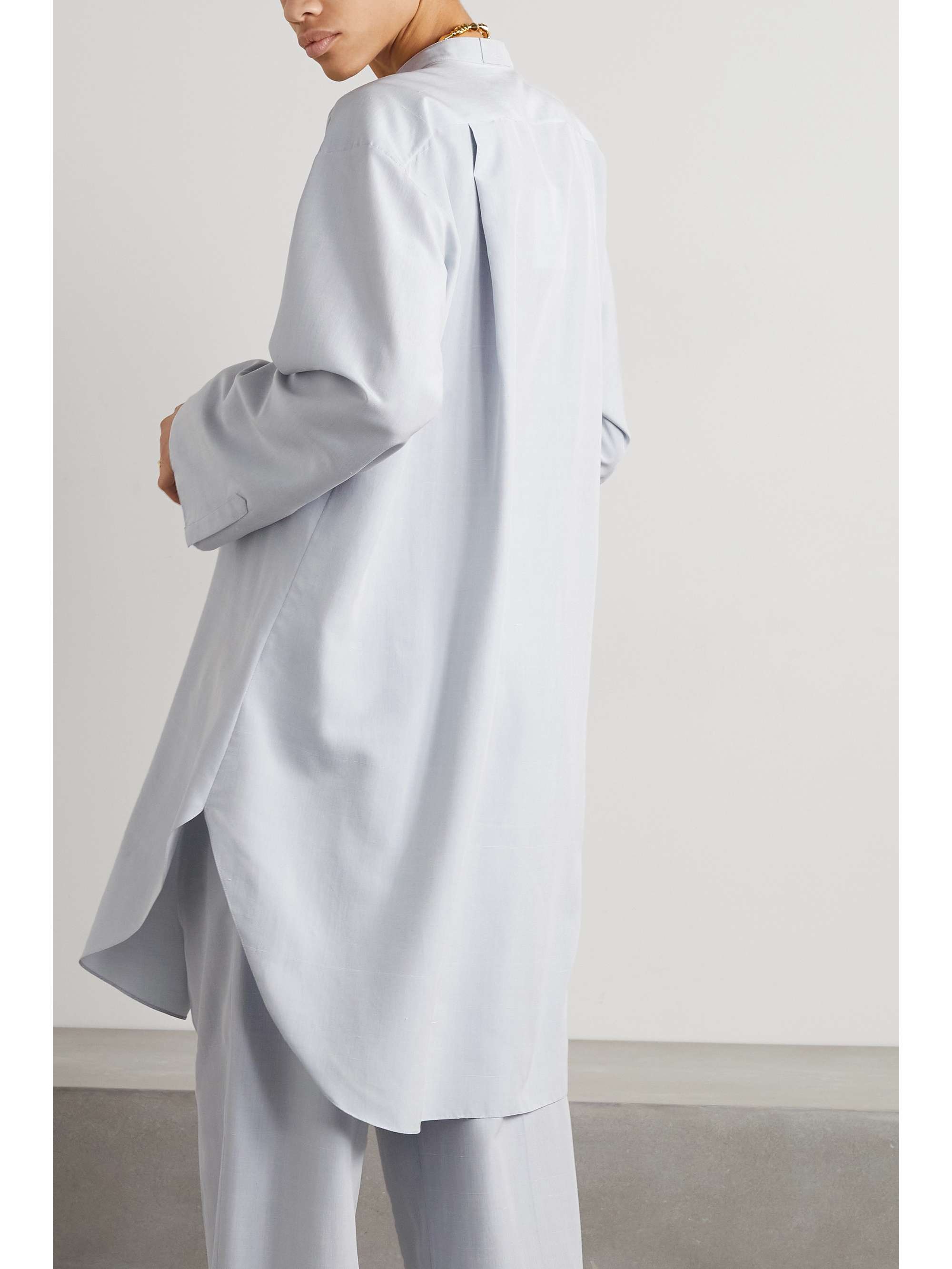 Come oversized silk tunic view