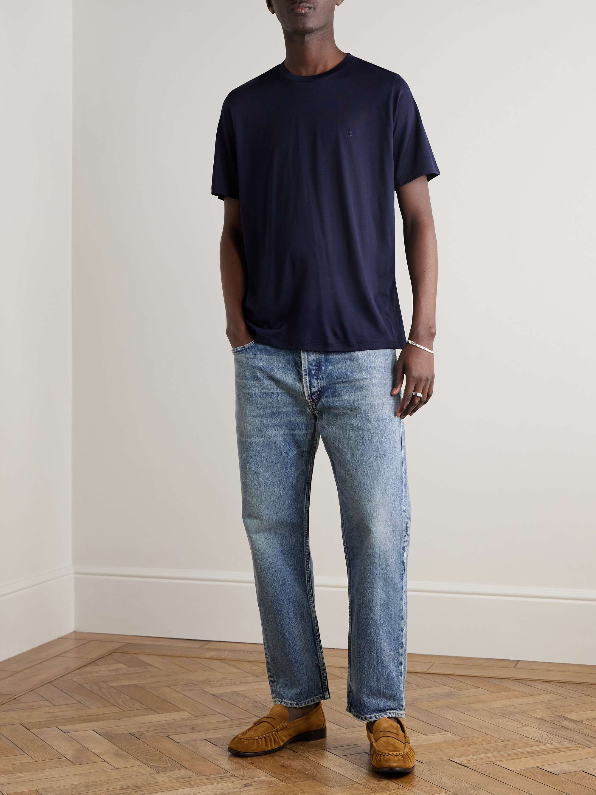 Wool and Silk-Blend T-Shirt view