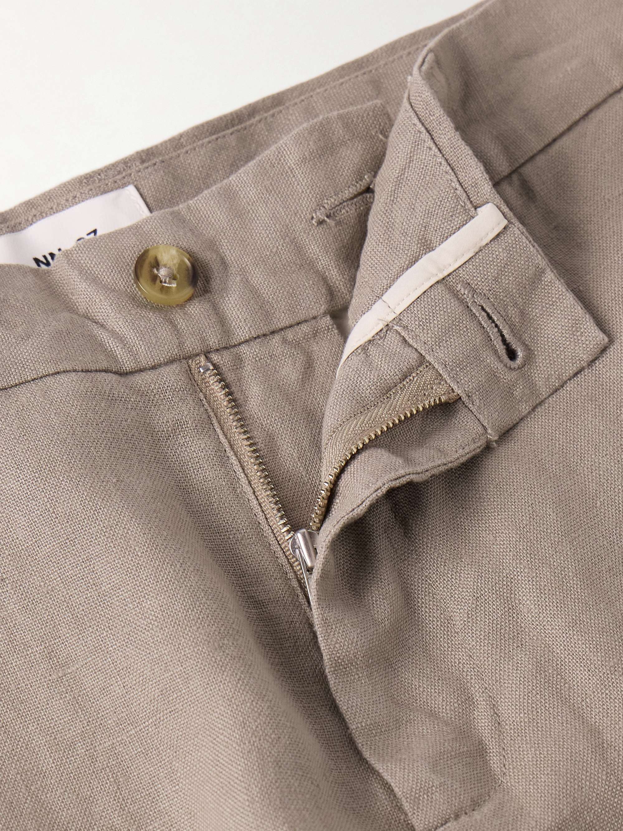 Crown 1454 Straight-Leg Linen Shorts view