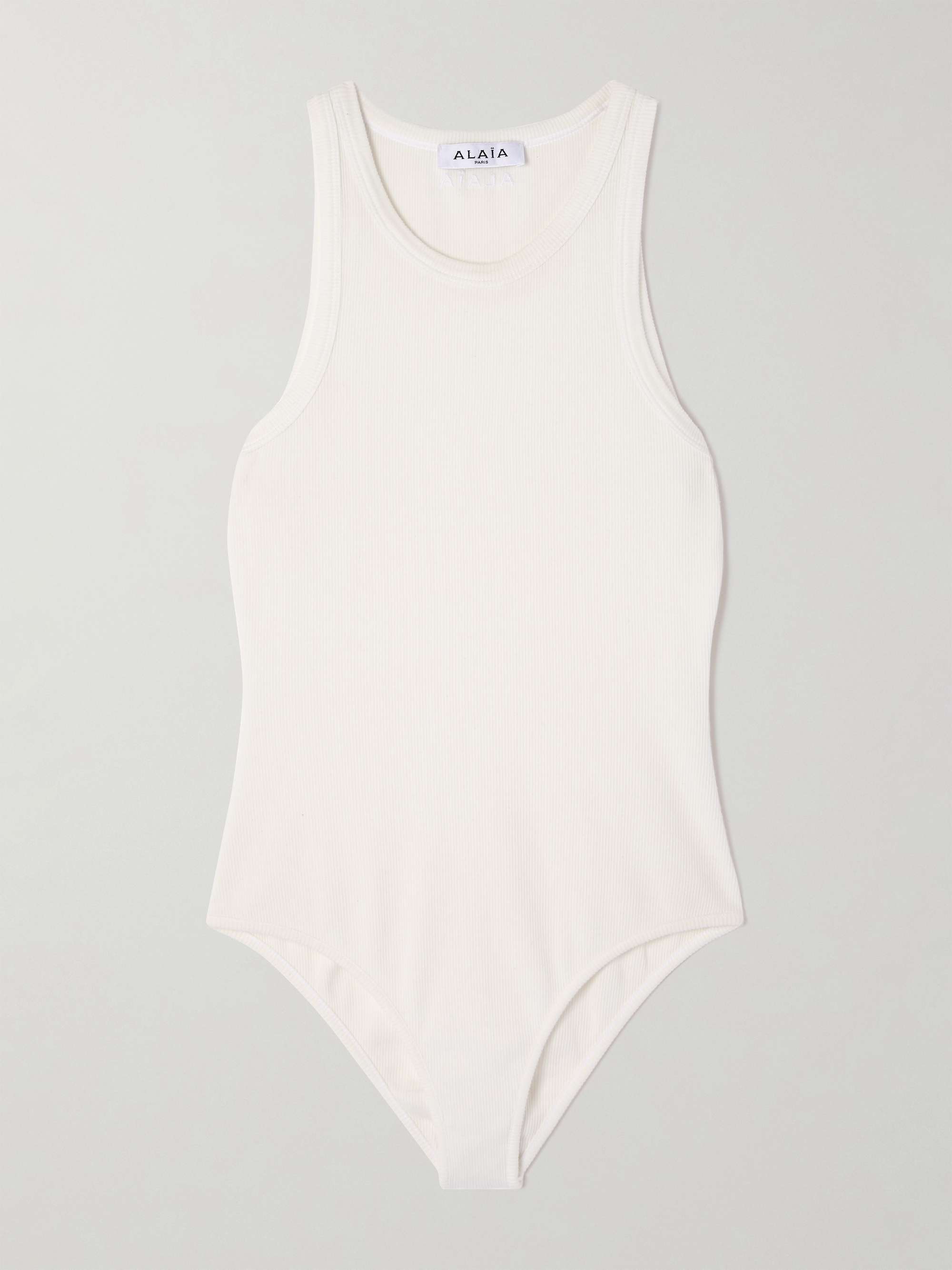 Ribbed-knit bodysuit view