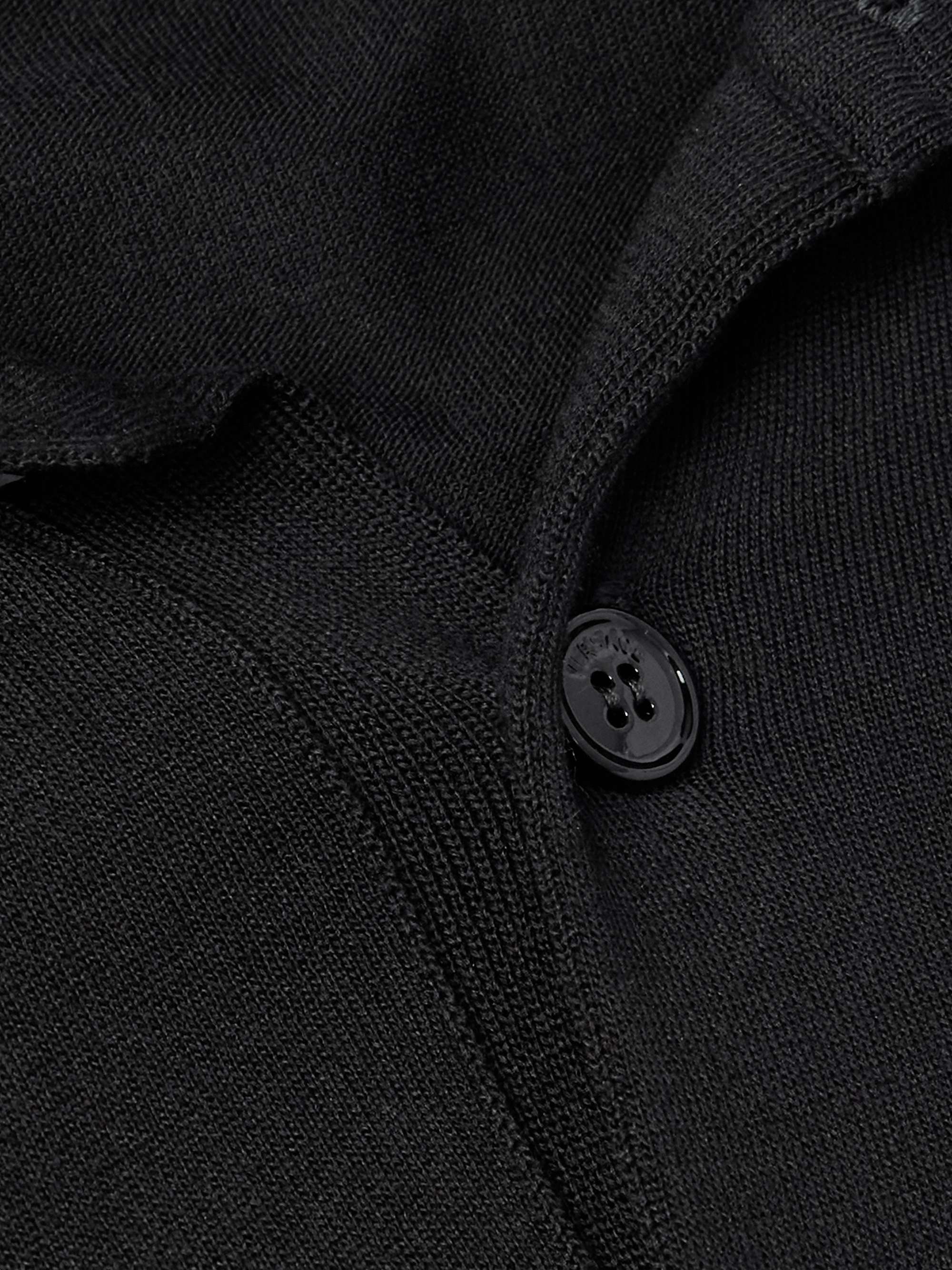 Silk and Cotton-Blend Polo Shirt view