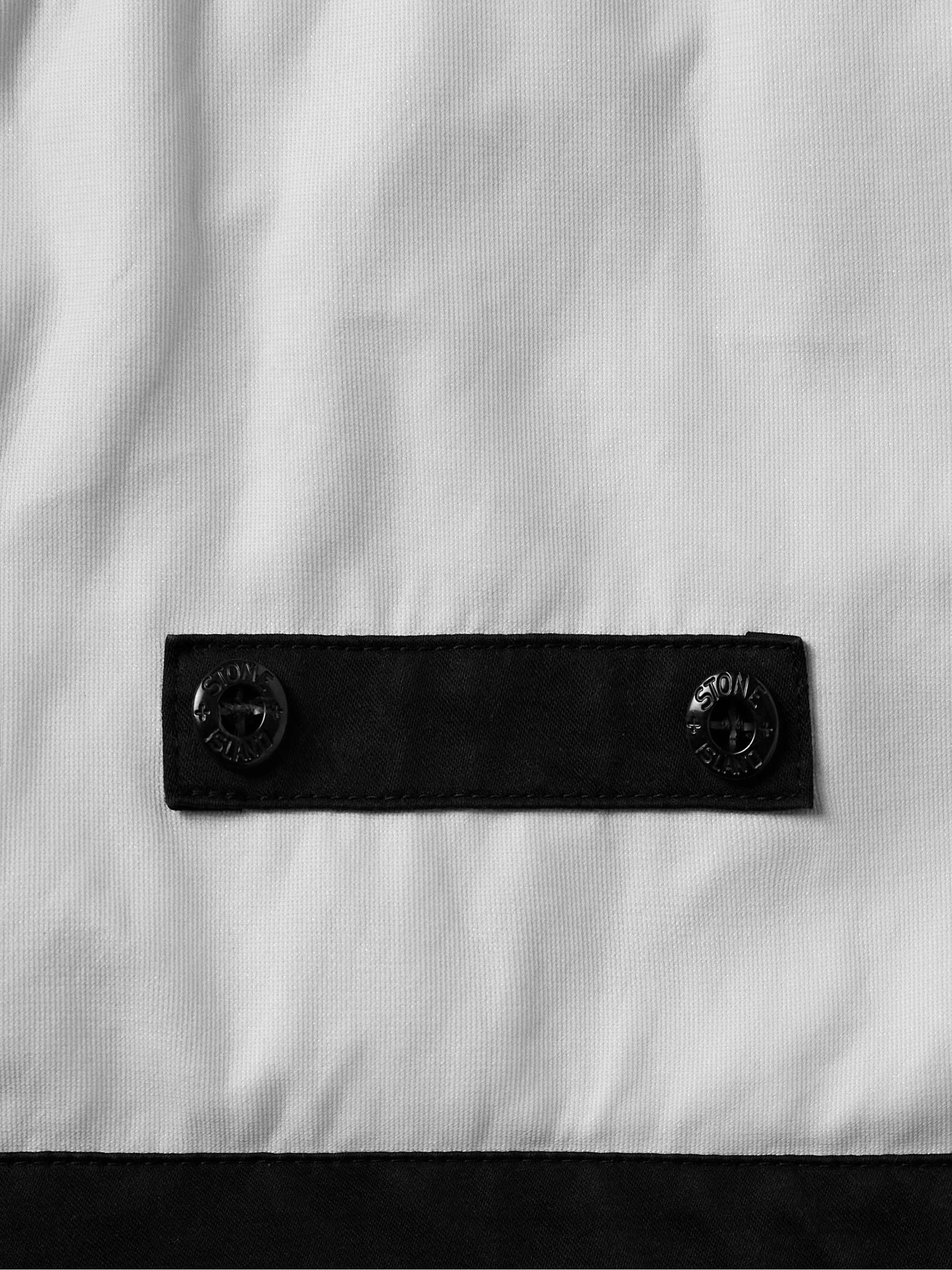 Raso Logo-Appliquéd Garment-Dyed Brushed-Cotton Jacket view