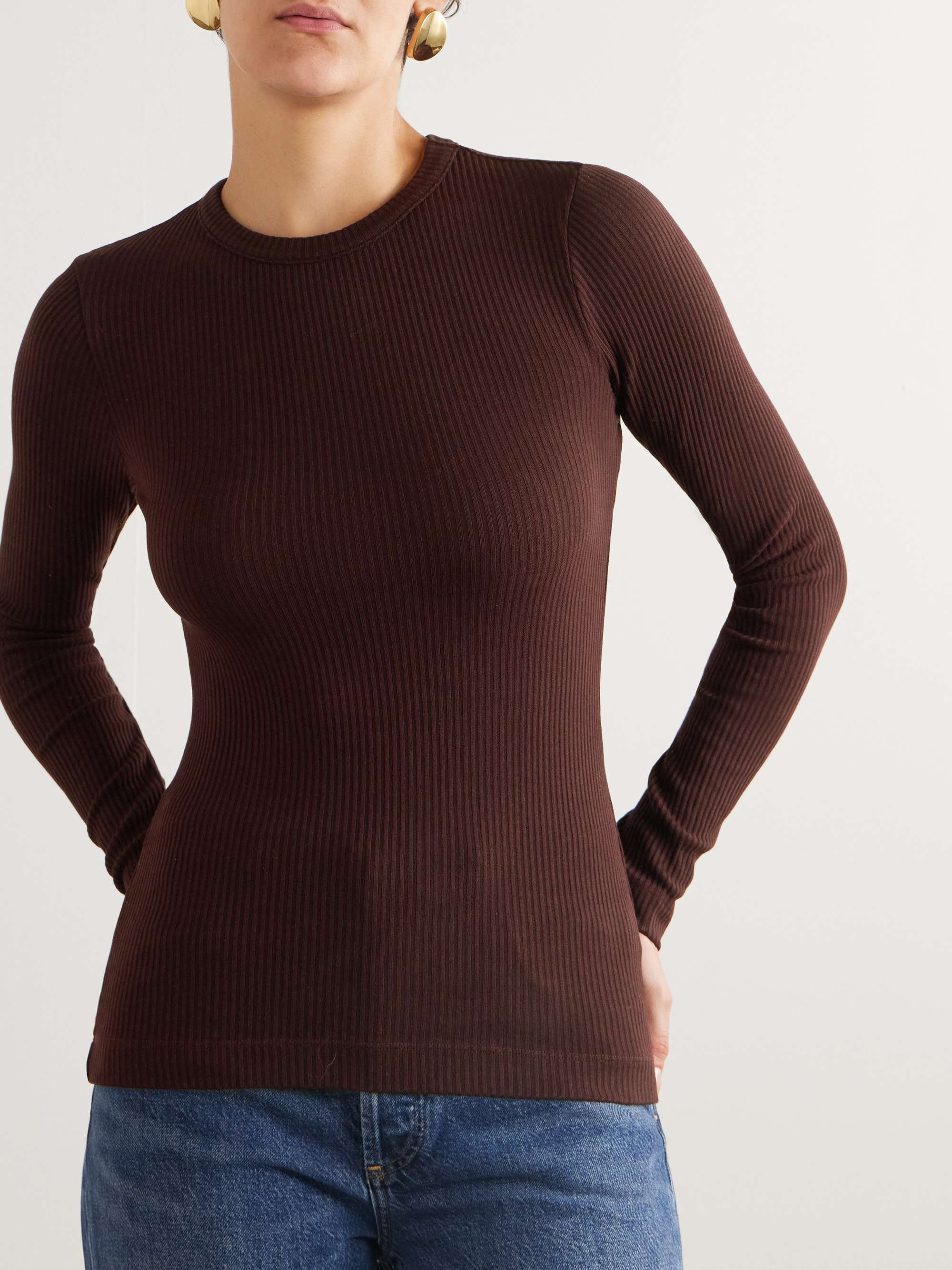 Bina ribbed Lyocell-blend T-shirt view