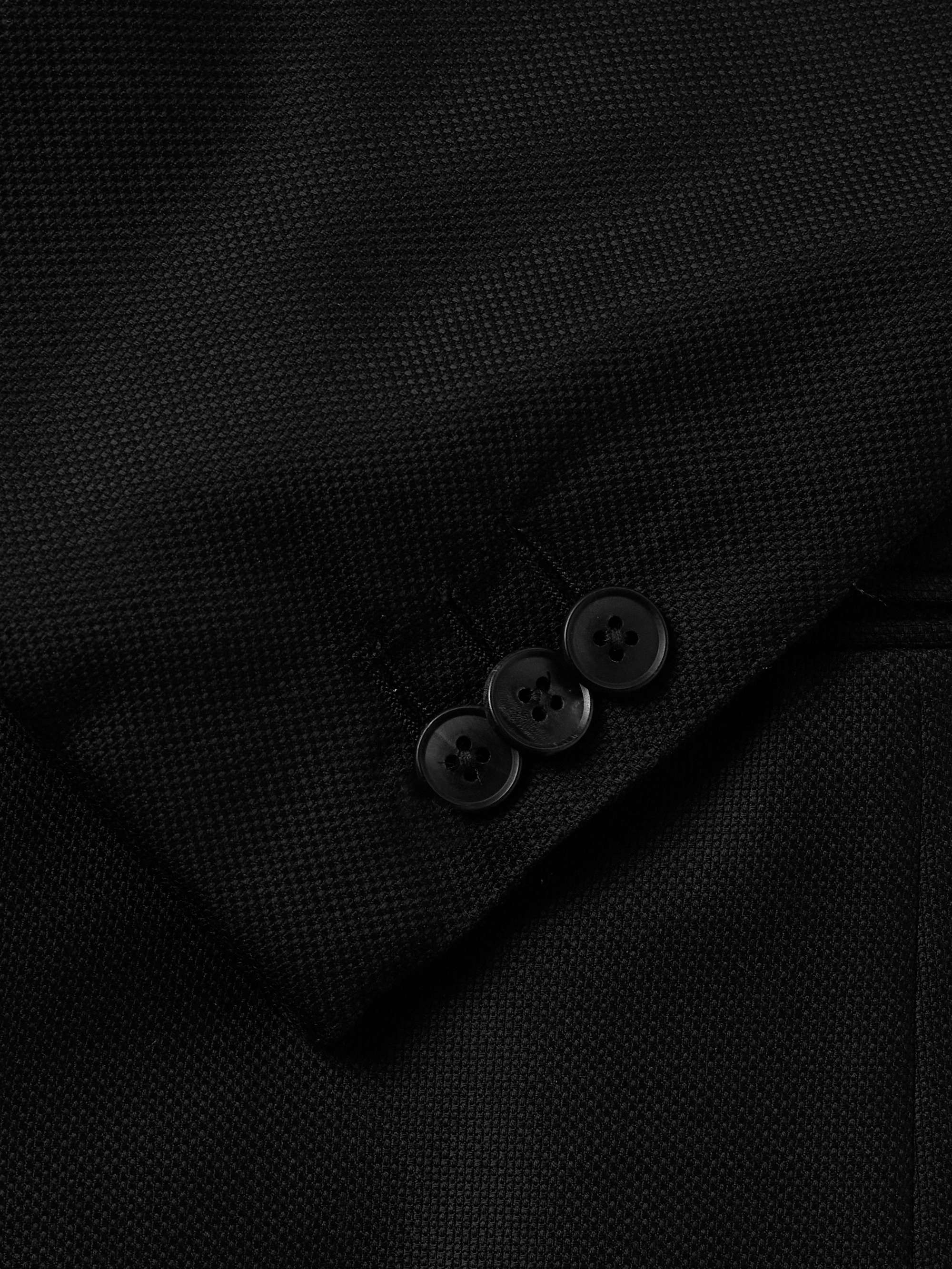 Double-Breasted Wool-Hopsack Blazer view