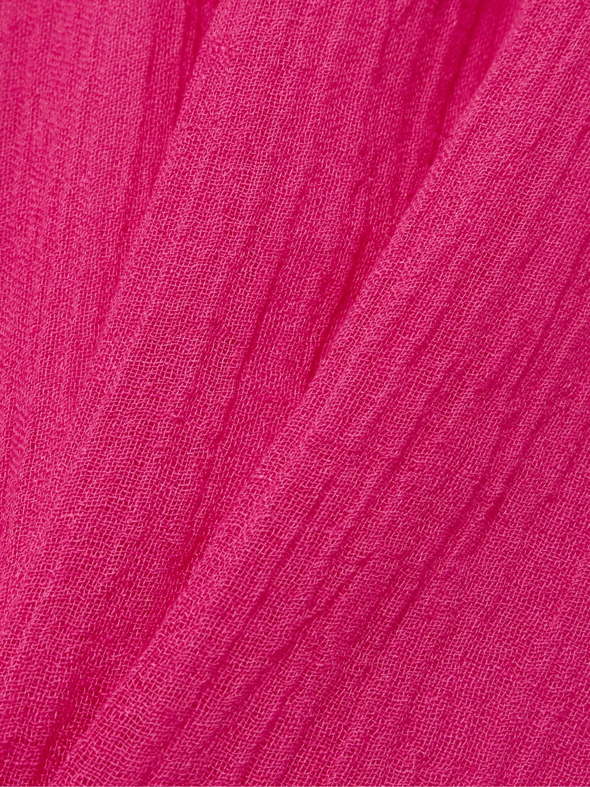 Crinkled linen-blend gauze kaftan view