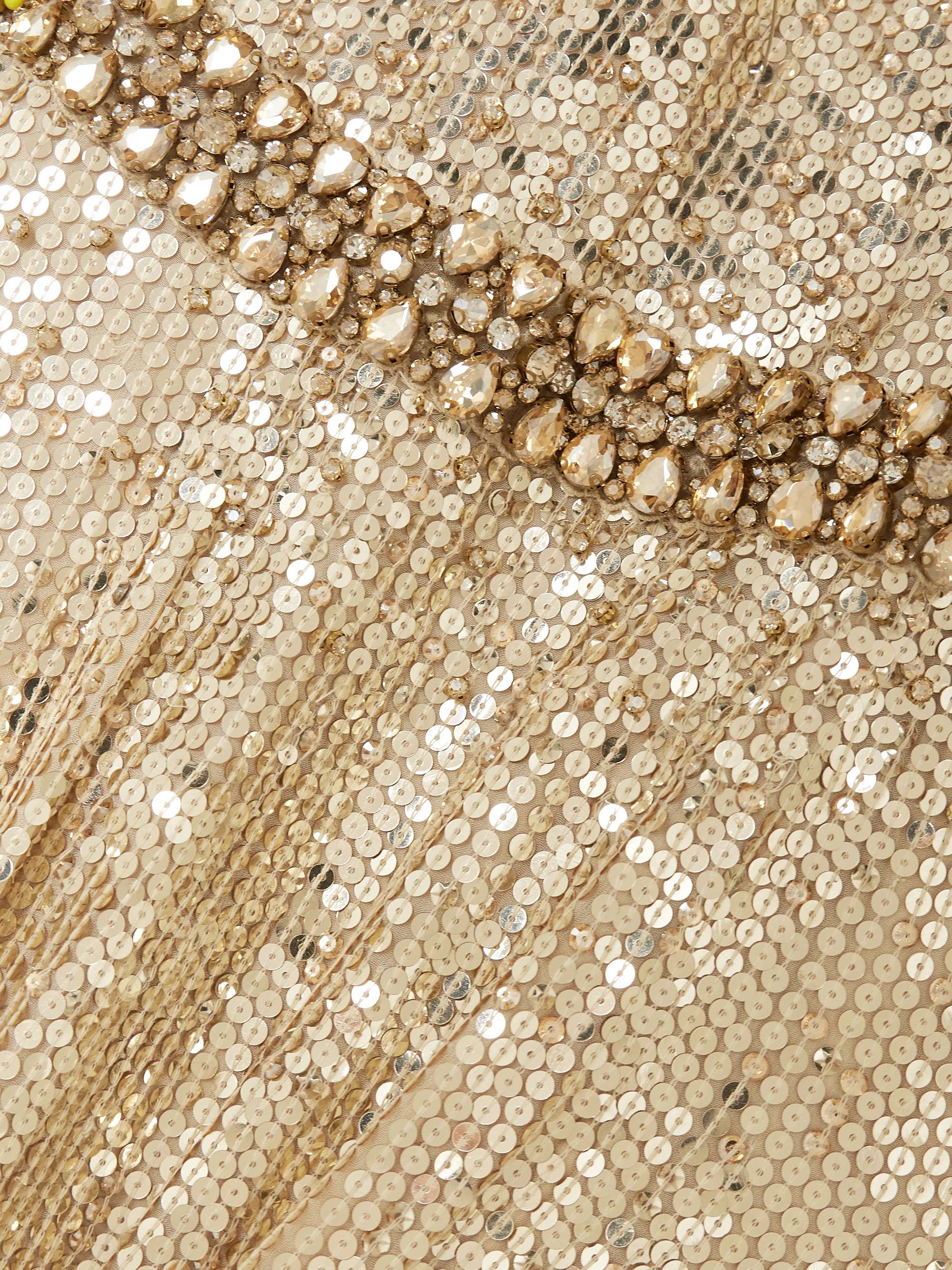 Georgia embellished sequined tulle gown view