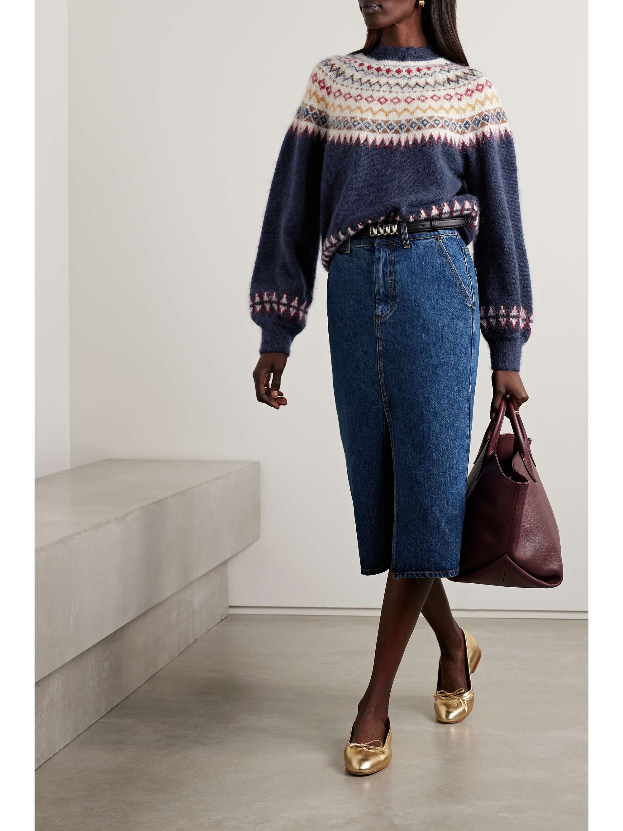 Harvest Fair Isle knitted sweater view