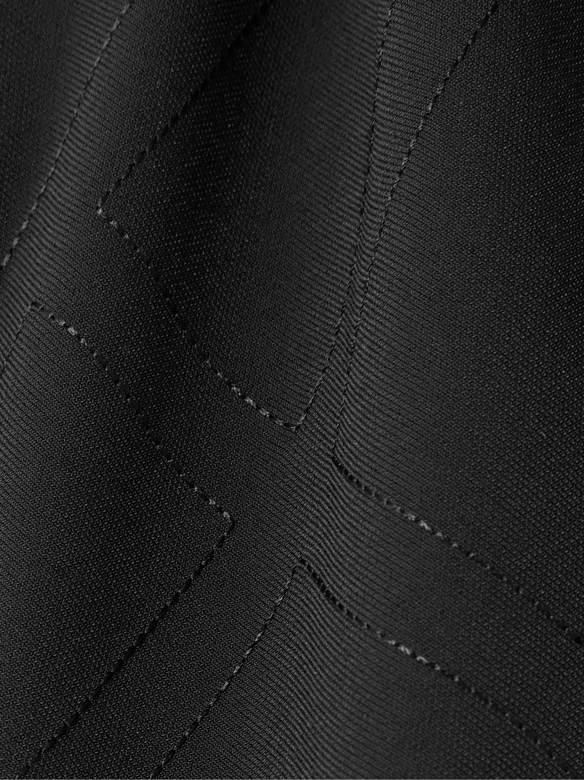 Embroidered recycled-jersey wide-leg pants view
