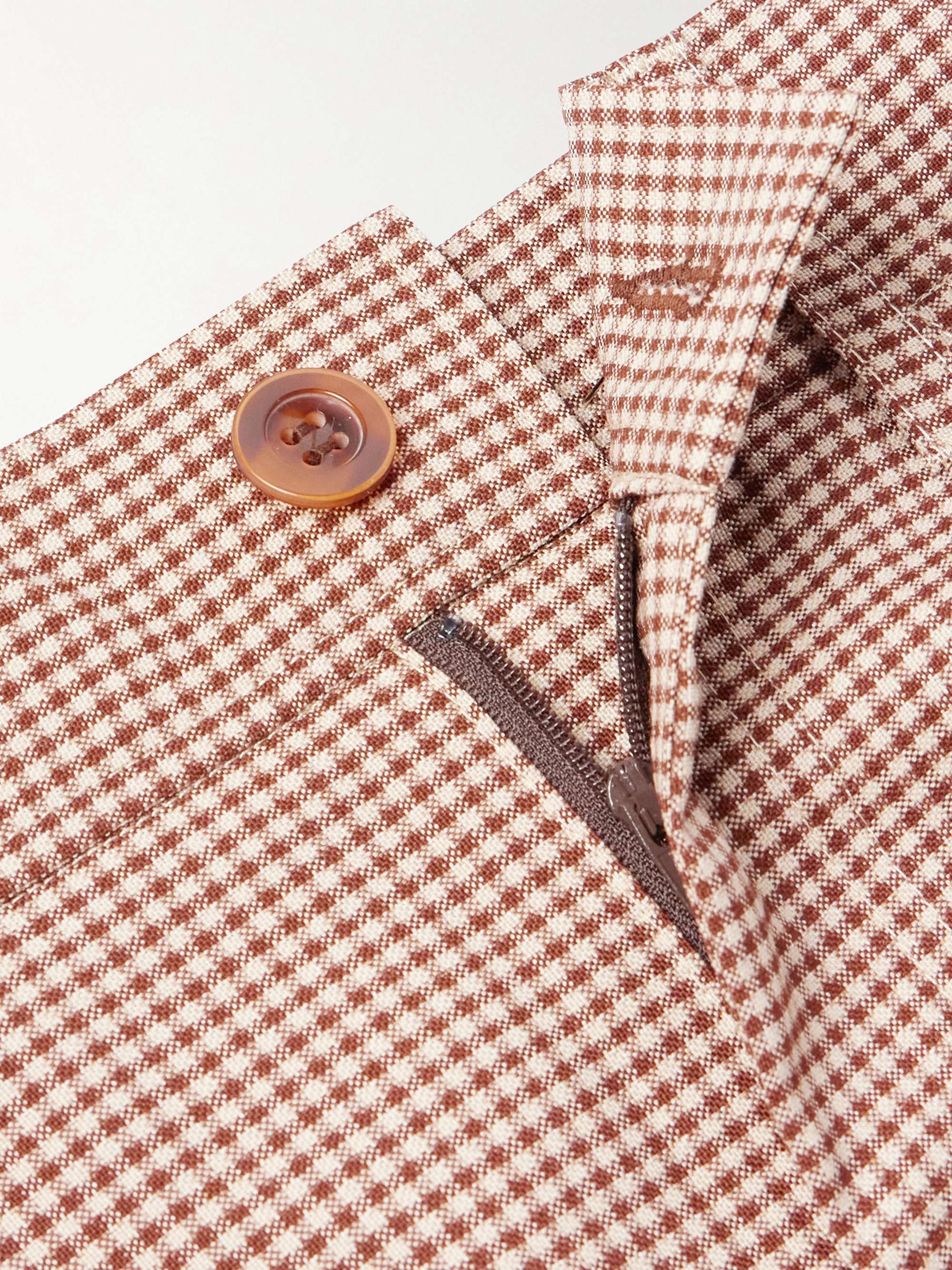 Tavares Flared Gingham Woven Suit Trousers view