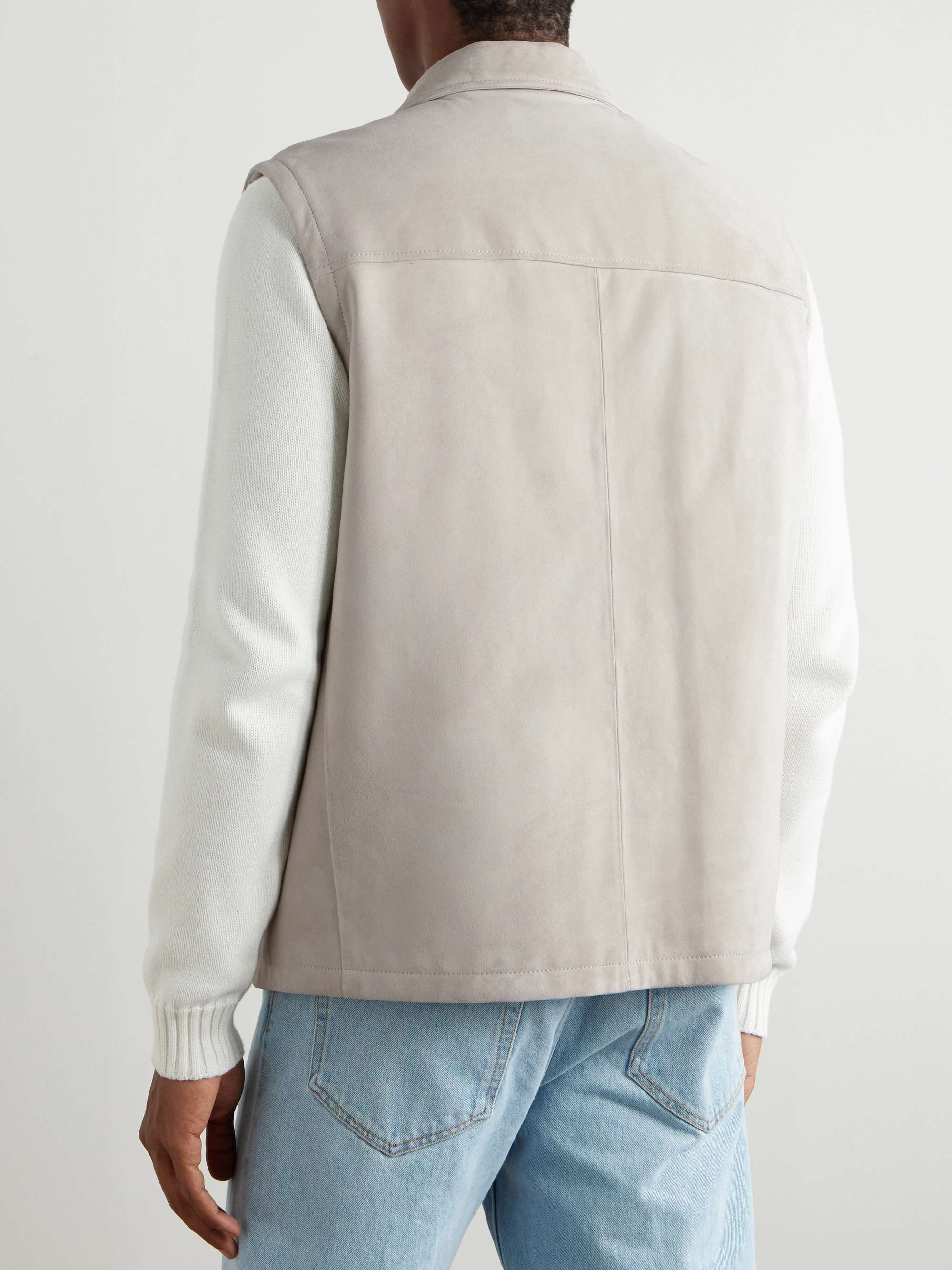 Suede Gilet view