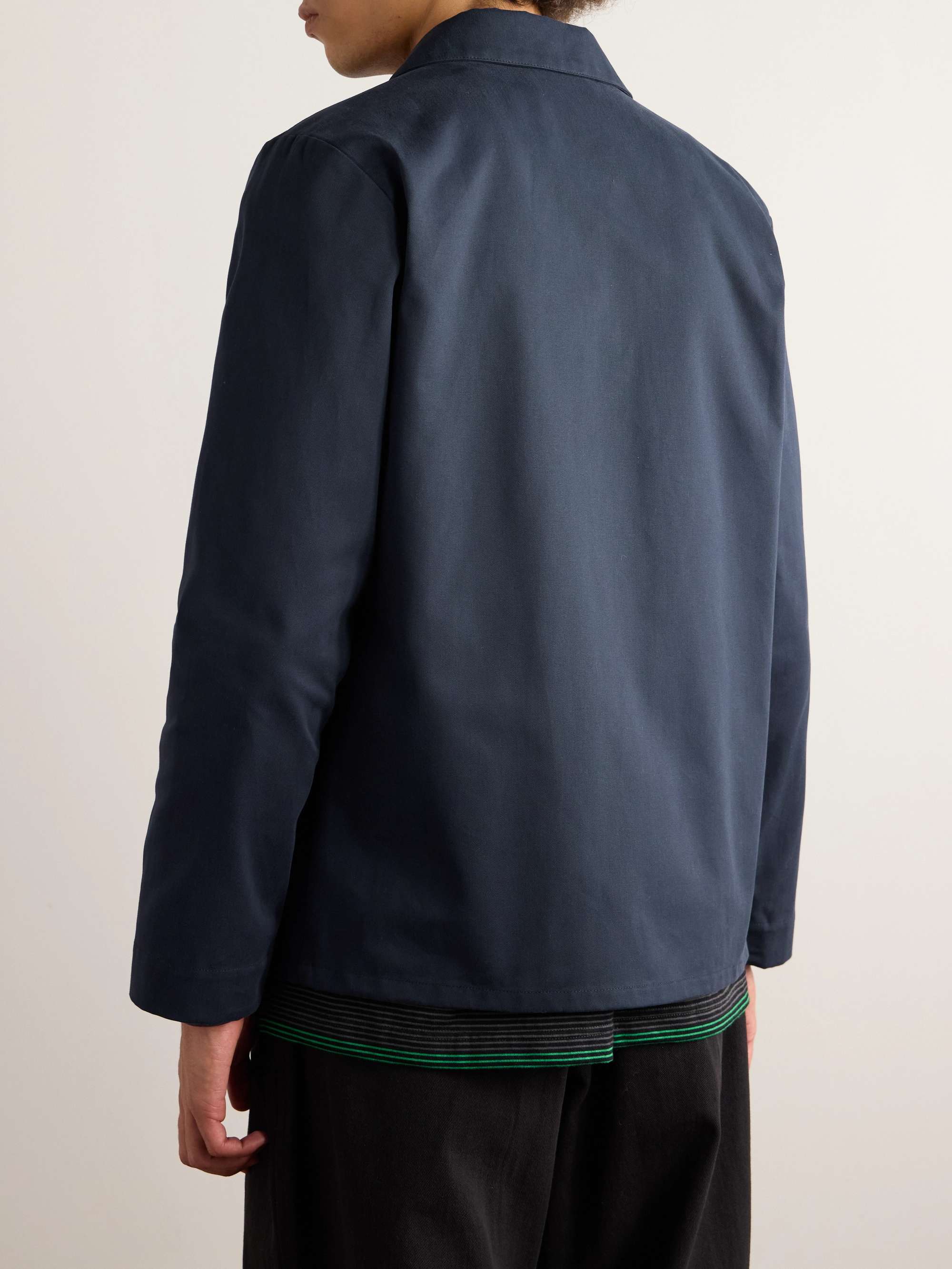 Kerlouan Logo-Embroidered Cotton-Twill Overshirt view