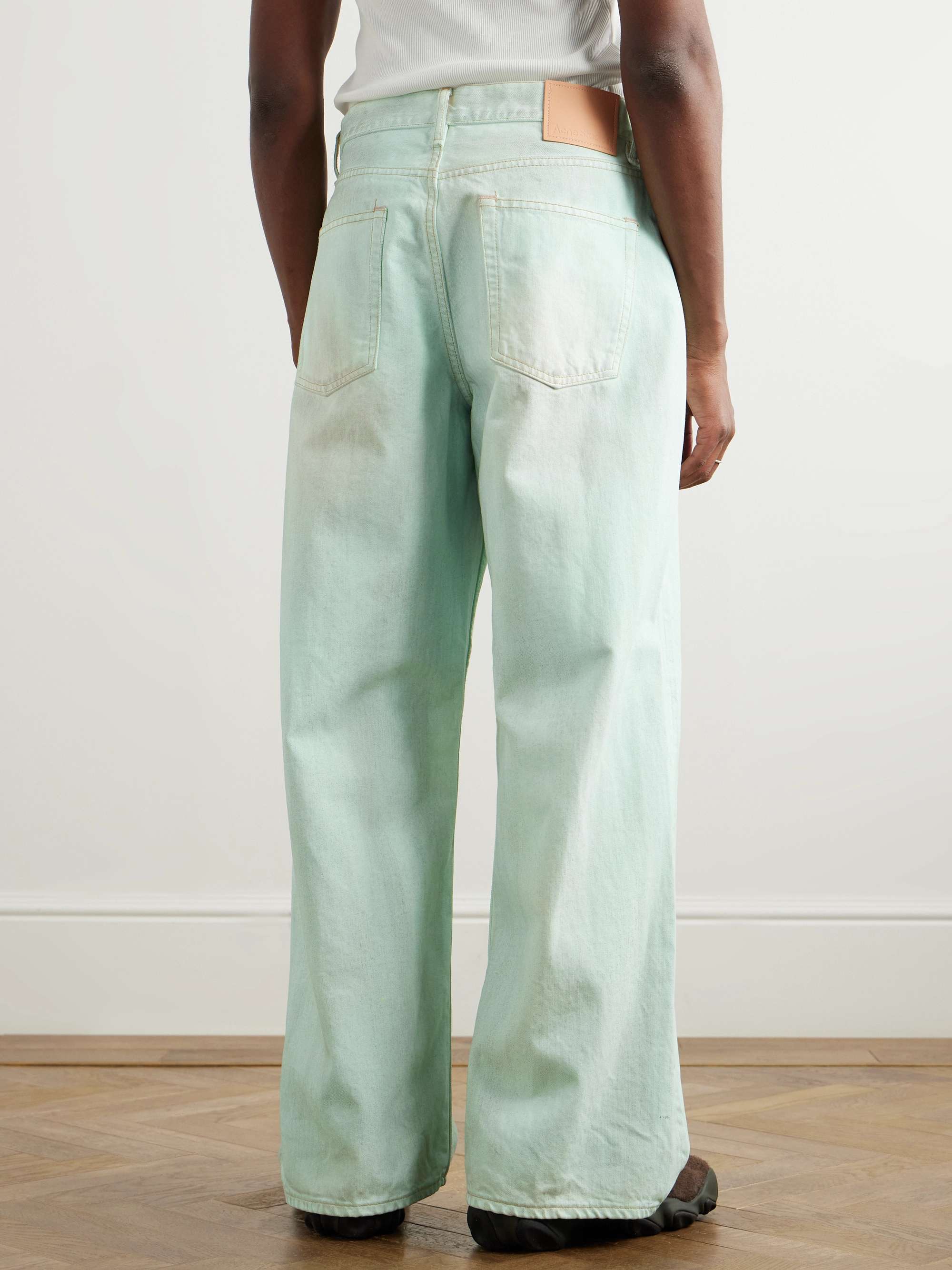 Traffic Straight-Leg Distressed Jeans view