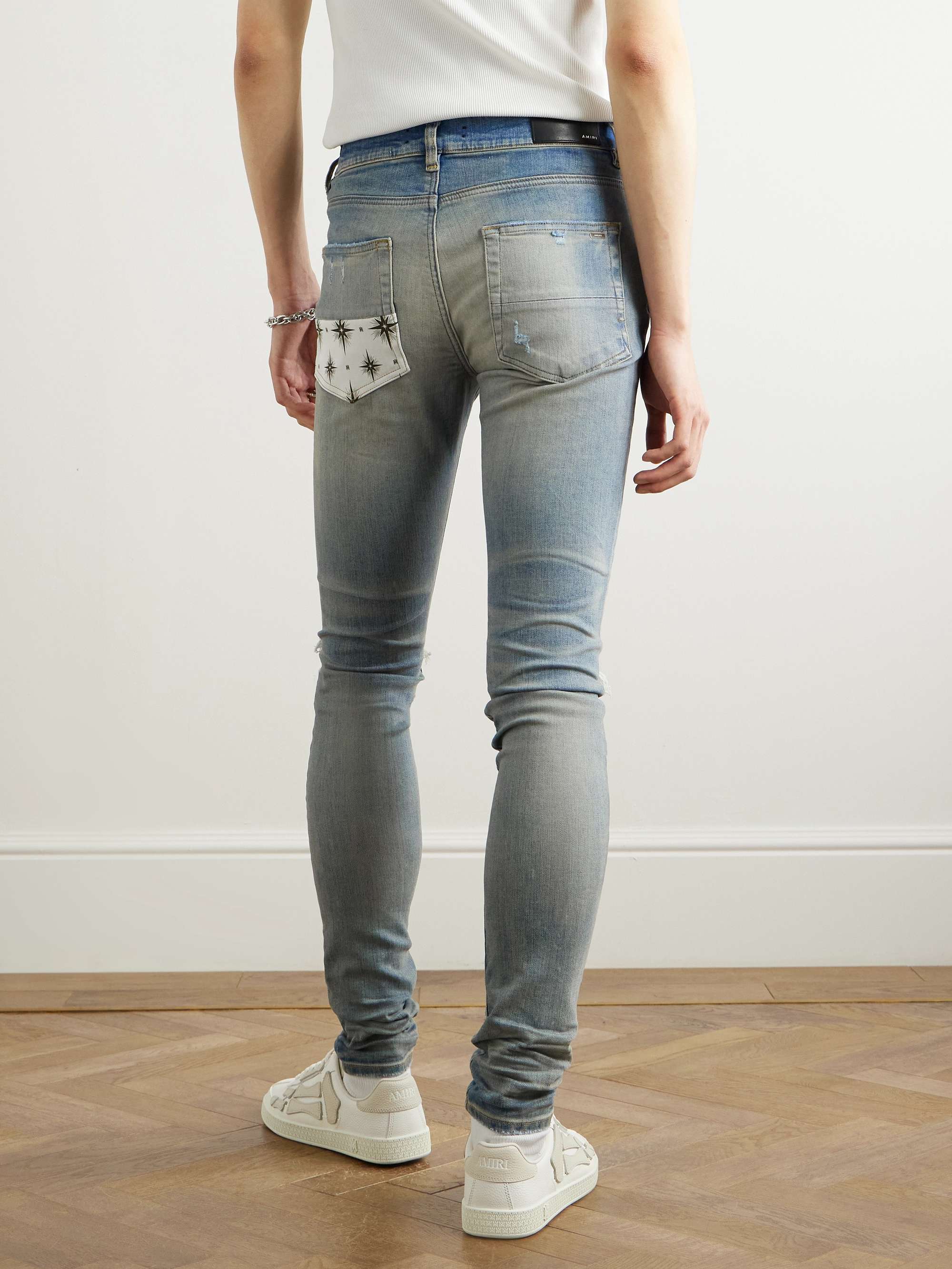 Micro Starbust MX1 Skinny-Fit Distressed Jeans view