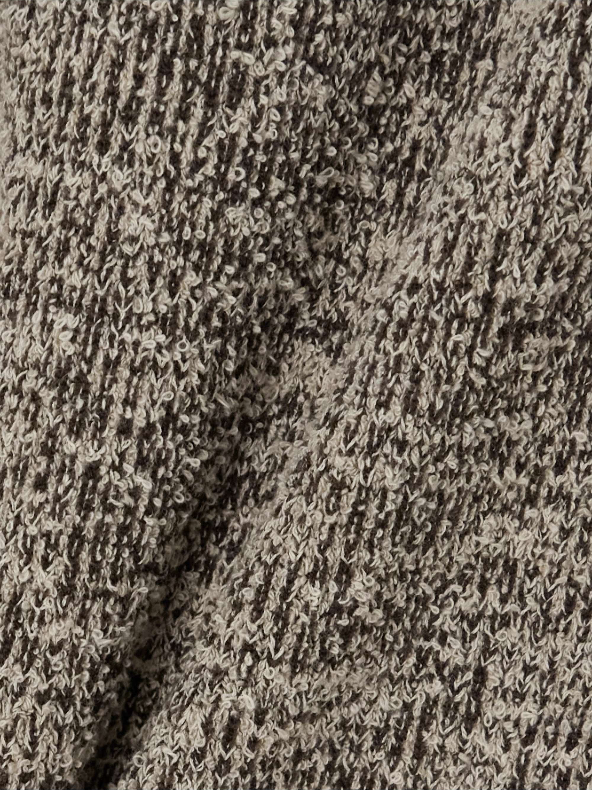 Crochet-trimmed knitted midi dress view