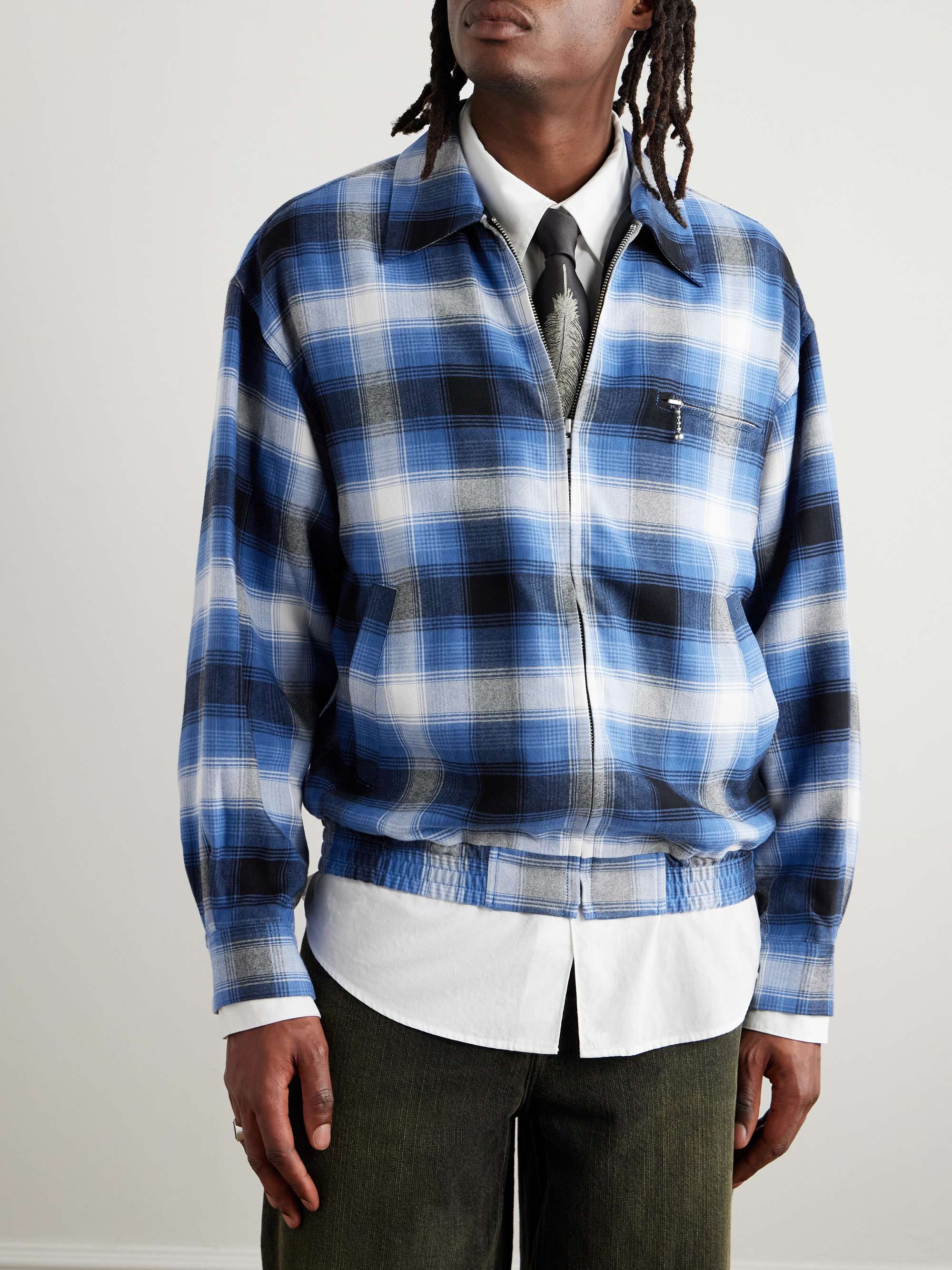 Checked Oxford Shirt Jacket view