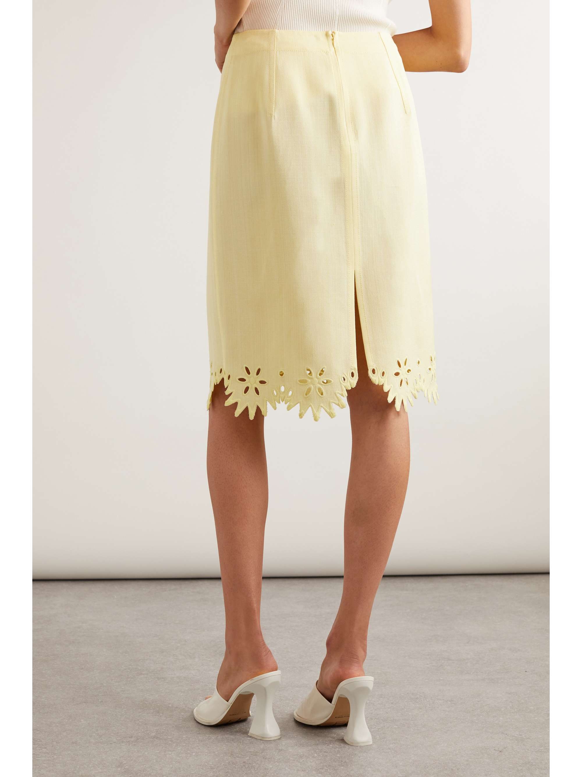 Broderie anglaise skirt view