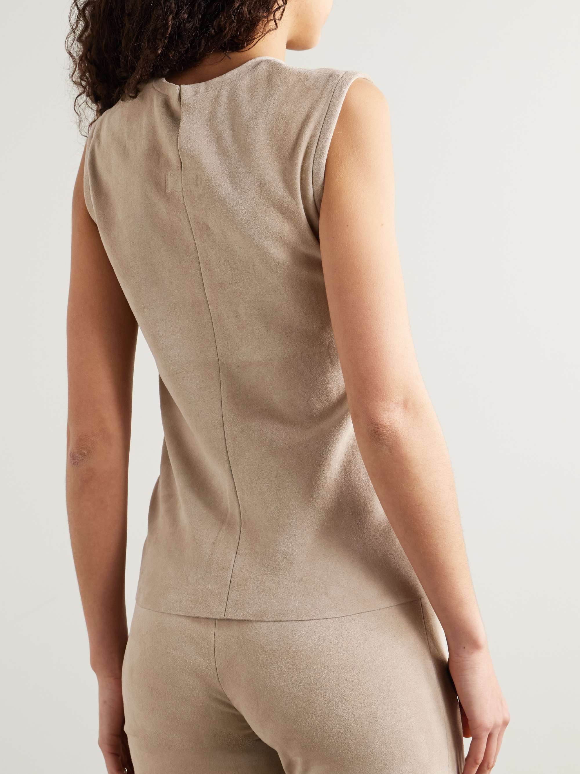 Miuccia suede tank view