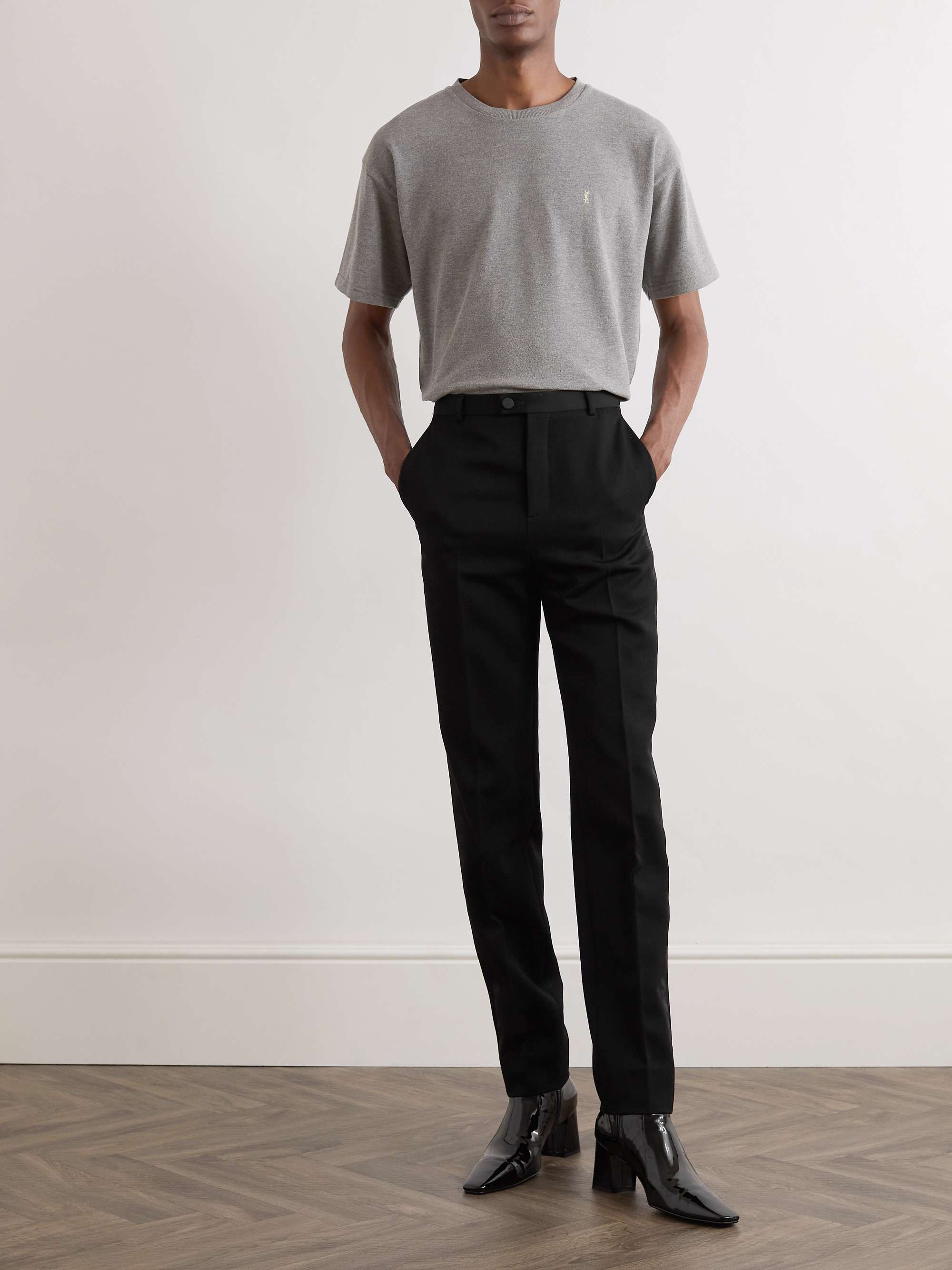 Logo-Embroidered Cotton-Blend Piqué T-Shirt view