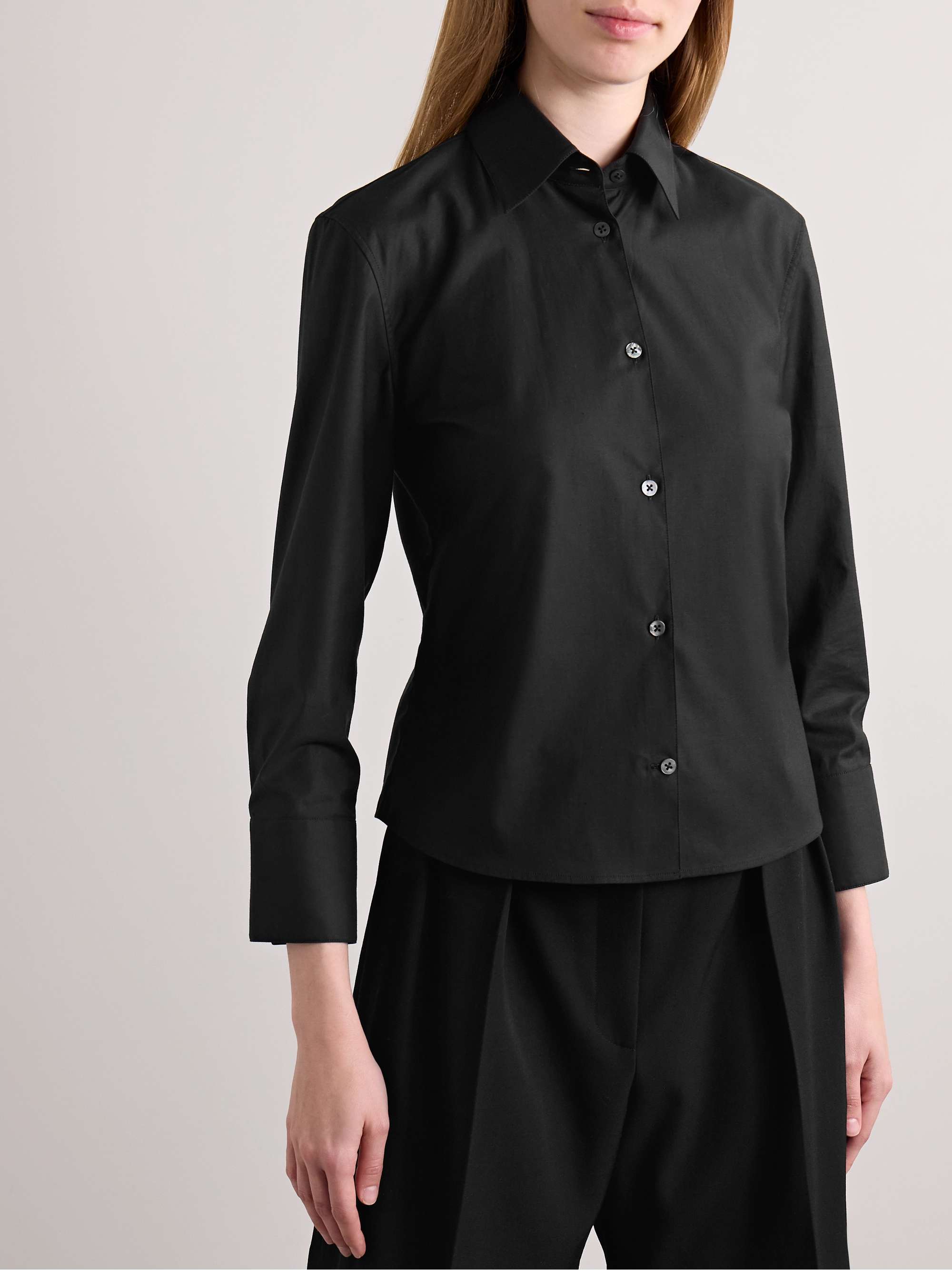 Frou cotton-blend poplin shirt view