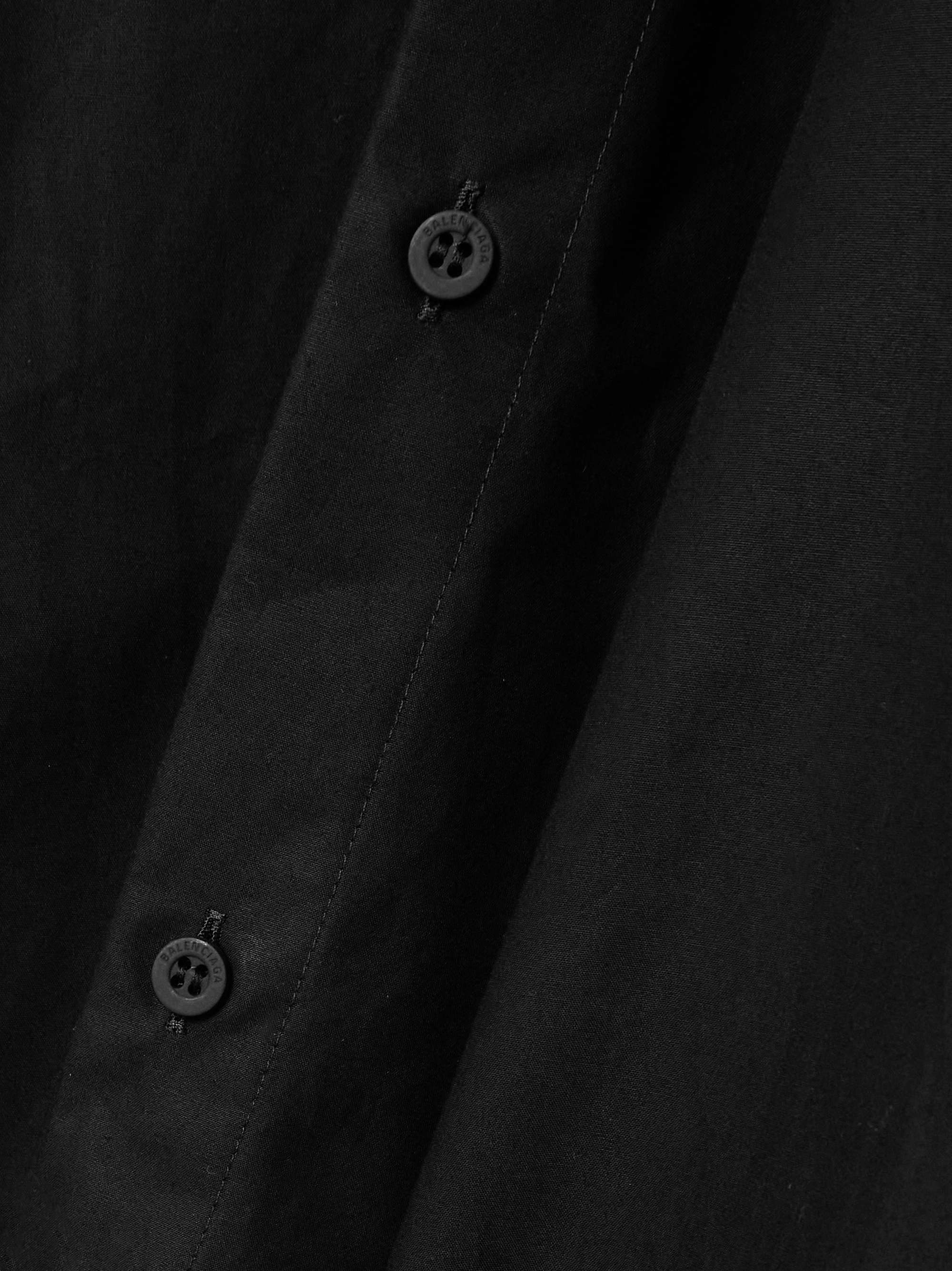 Cotton-poplin mini shirt dress view