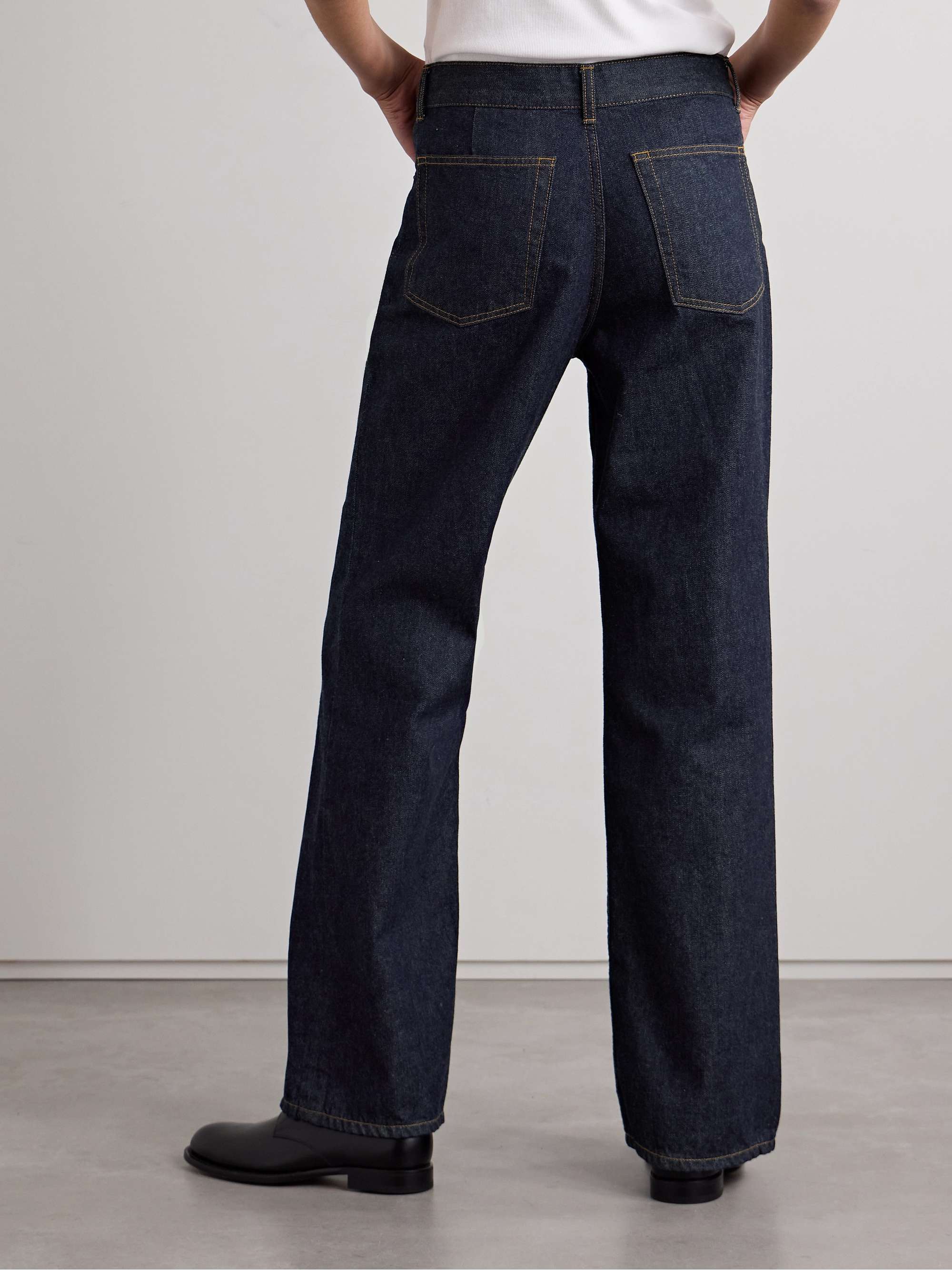 Dan mid-rise wide-leg jeans view