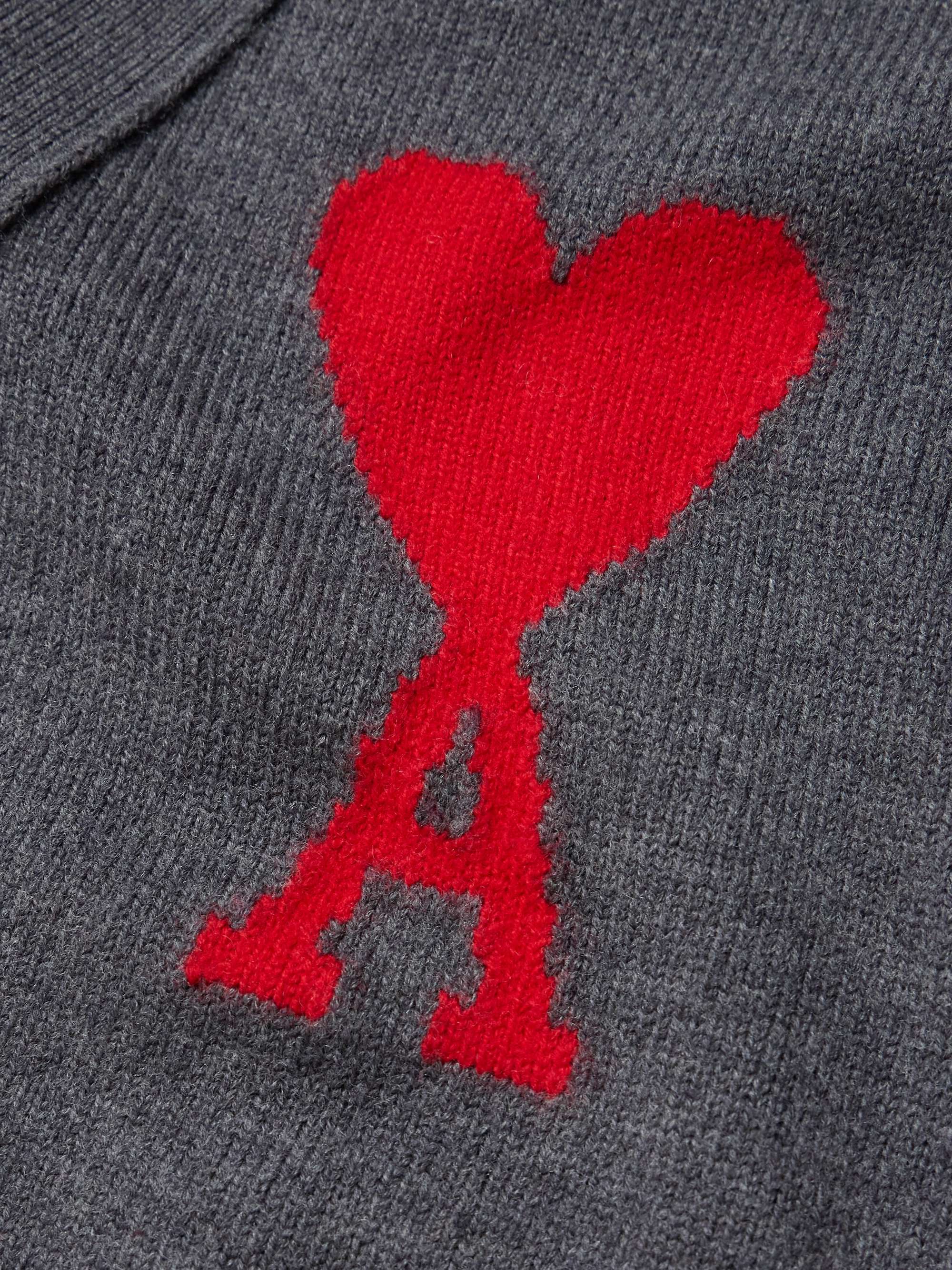 Logo-Intarsia Wool Cardigan view