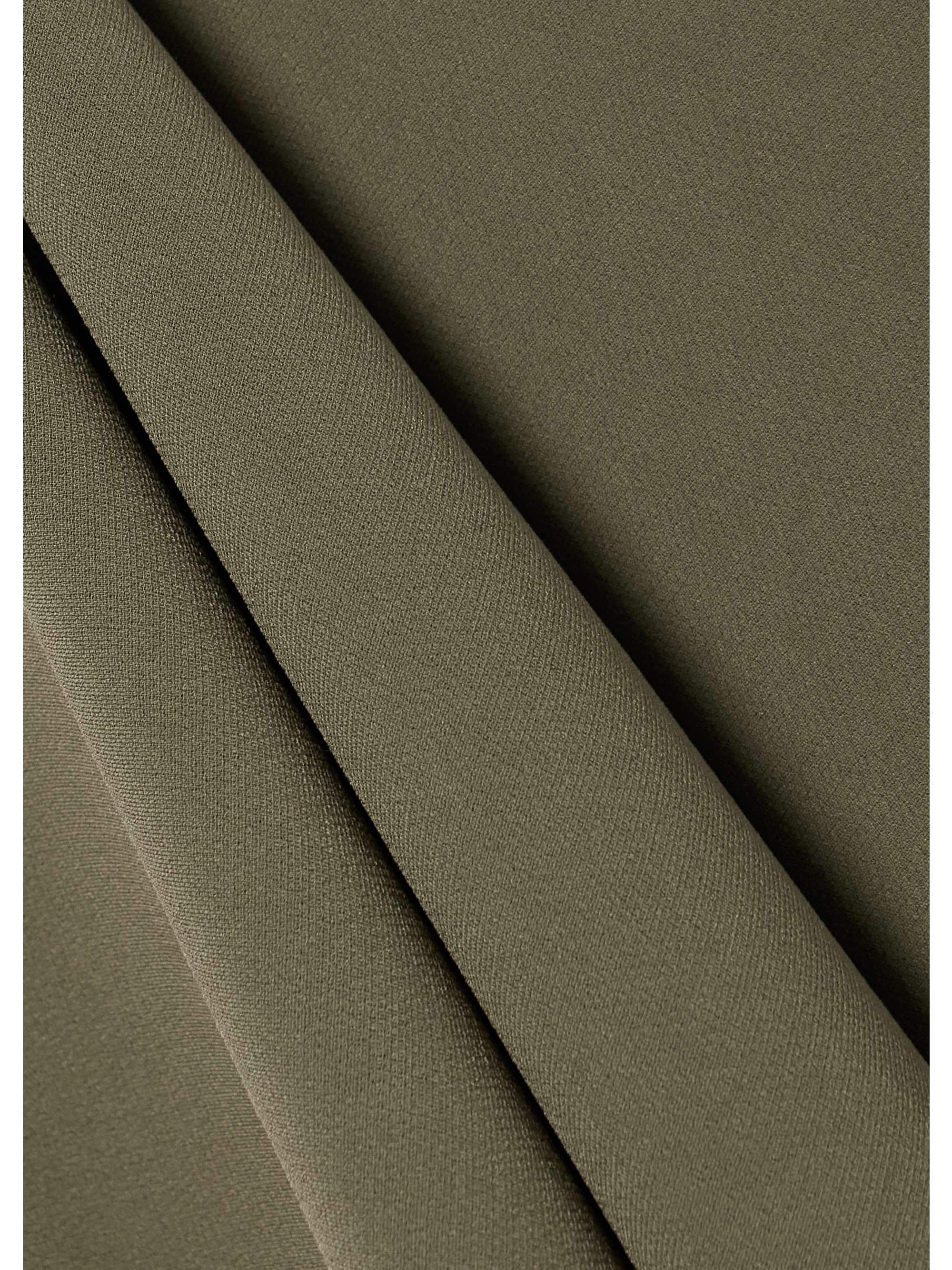 Alyssa asymmetric draped crepe top view