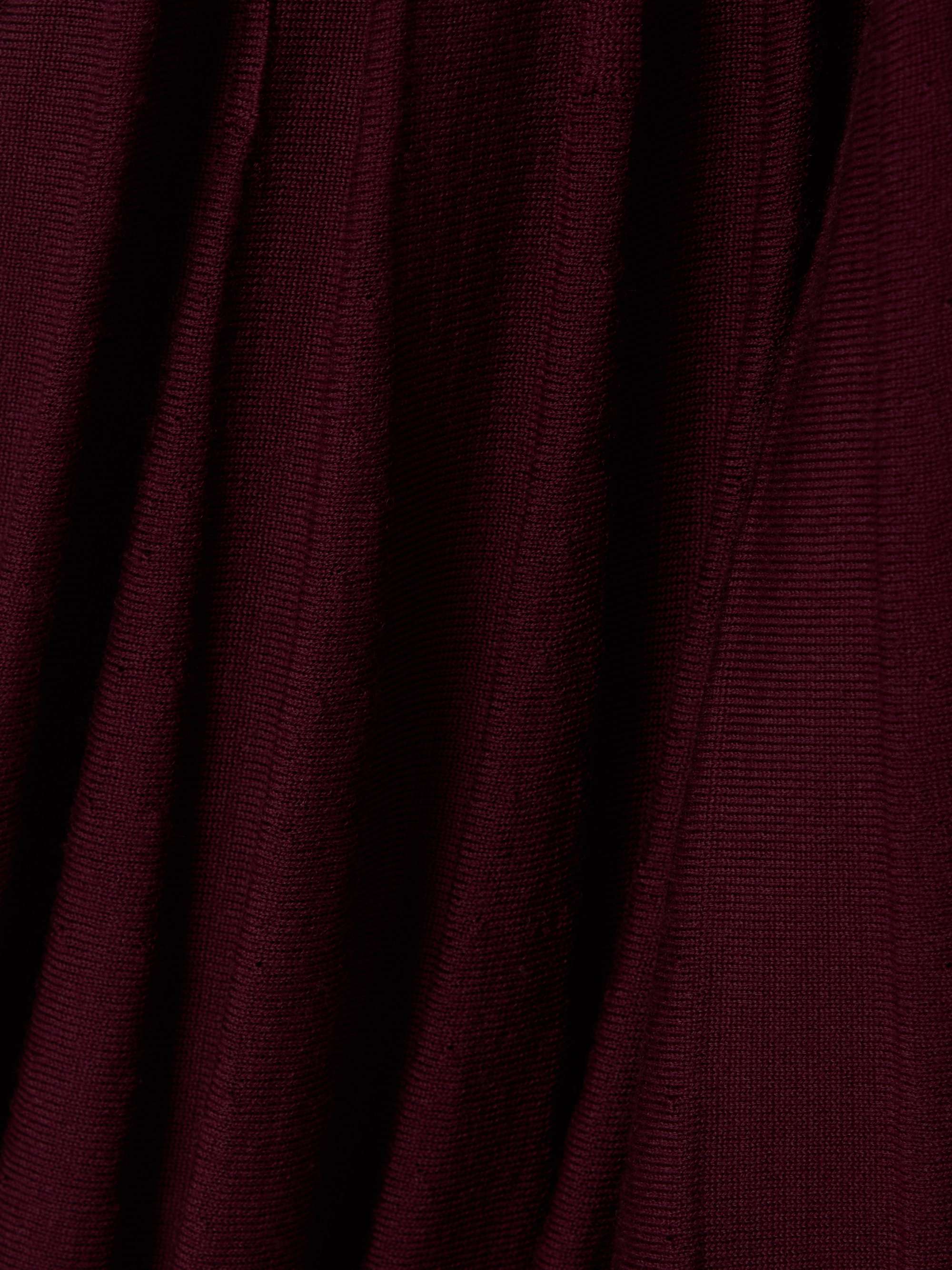 Asymmetric ribbed wool dress view