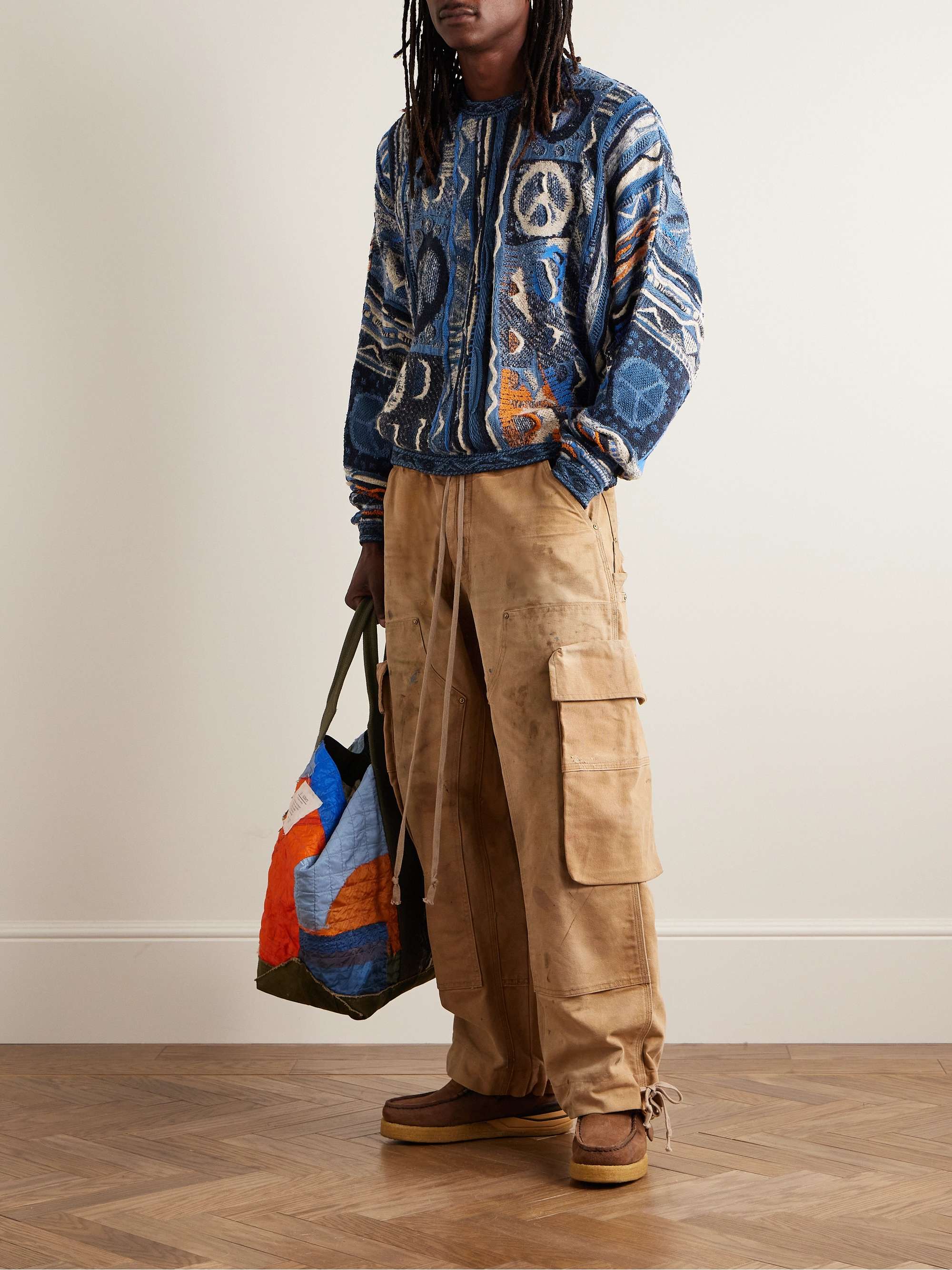 Boro Gaudy Cotton-Blend Jacquard Sweater view