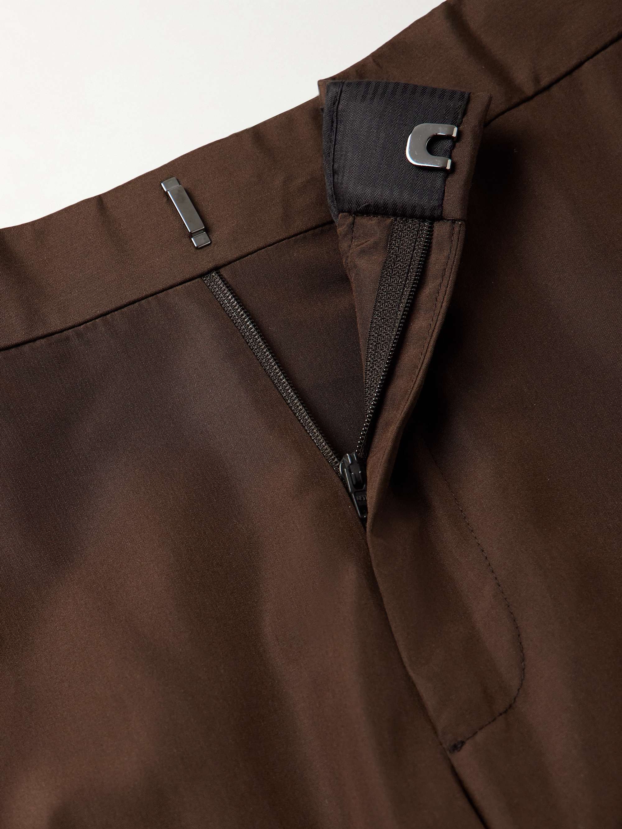 Slim-Fit Silk Trousers view