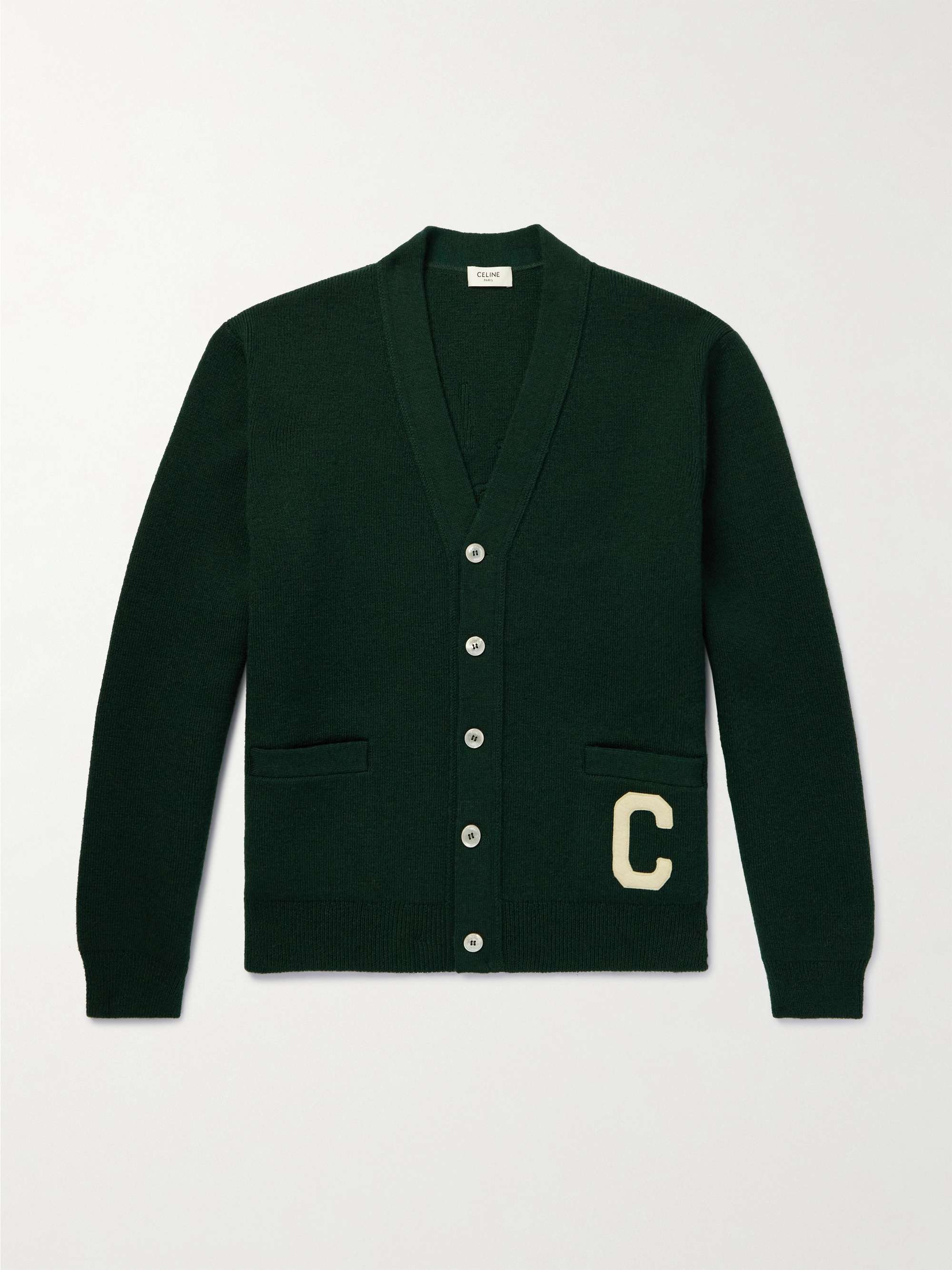 Logo-Appliquéd Wool Cardigan view